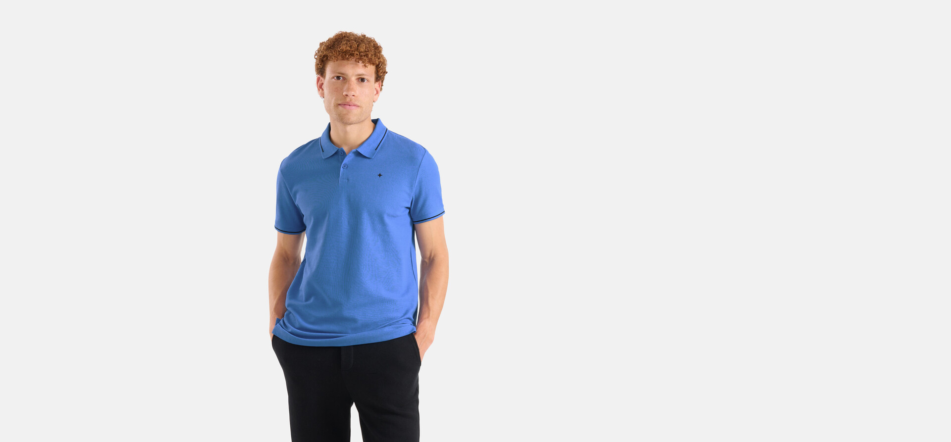 Basic Polo Blau SHOEBY MEN