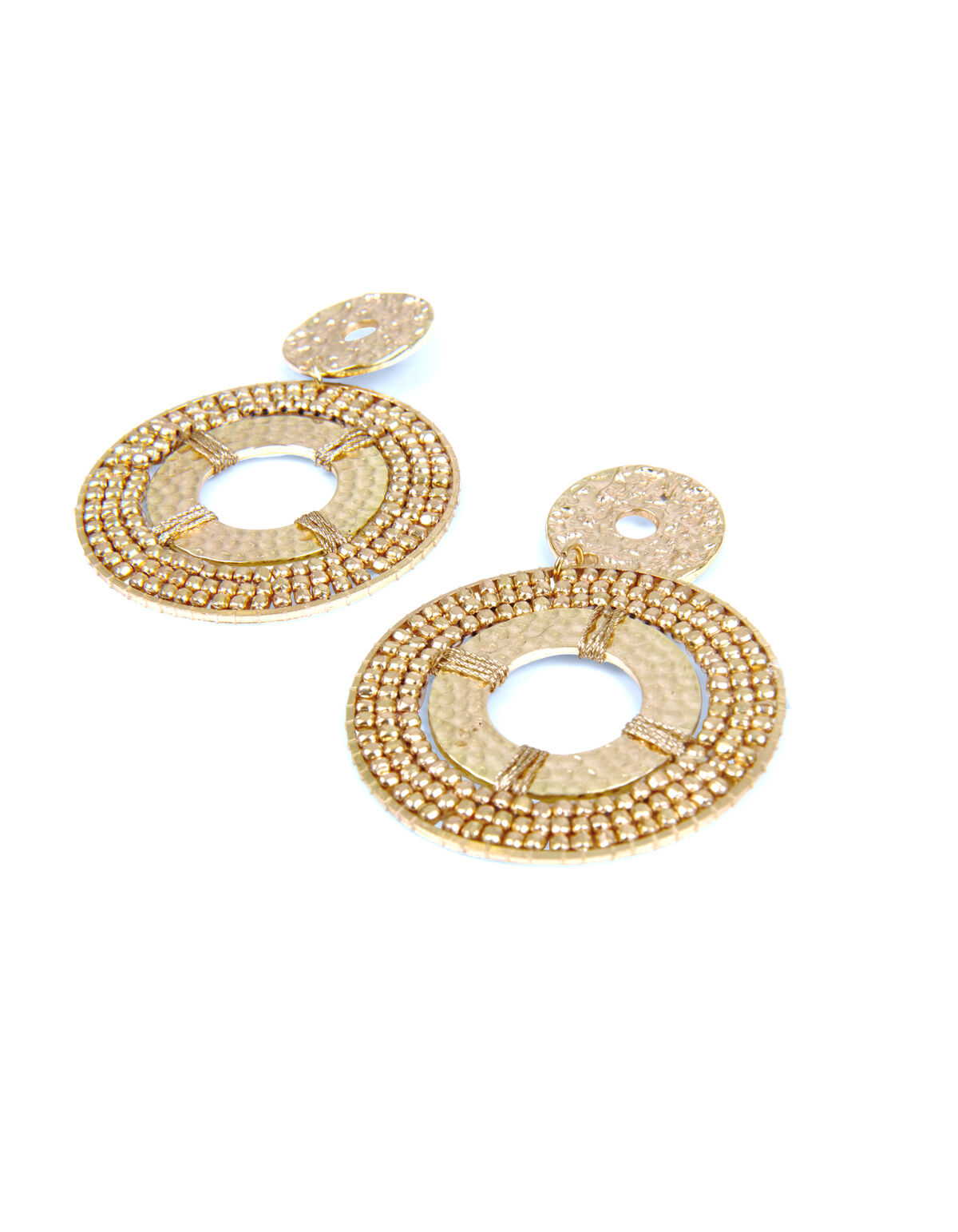 Runde goldene Ohrringe ACCESSOIRES SHOEBY