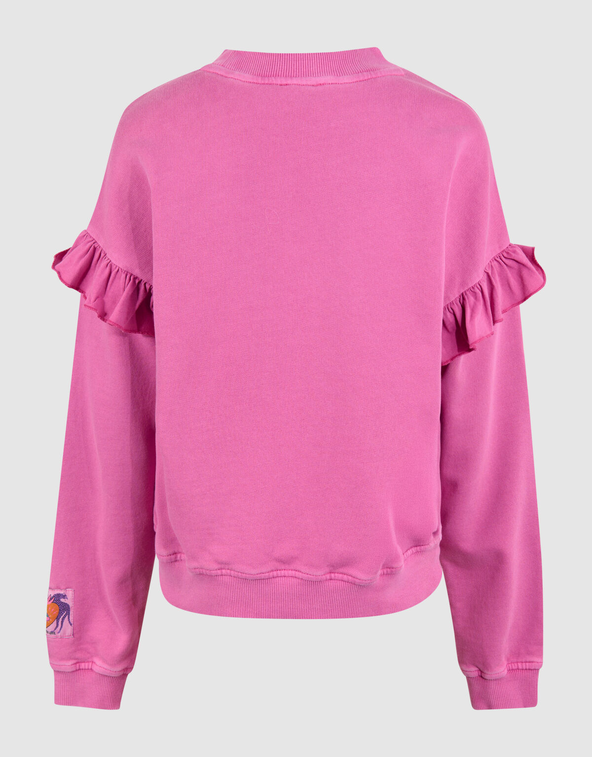 R&uuml;schen-Logo-Pullover Pink SHOEBY GIRLS