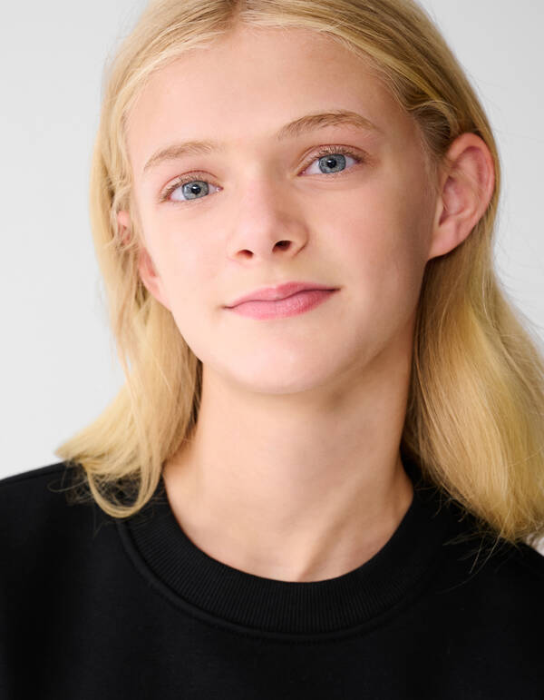 Pullover mit Tiger-Artwork Schwarz SHOEBY GIRLS