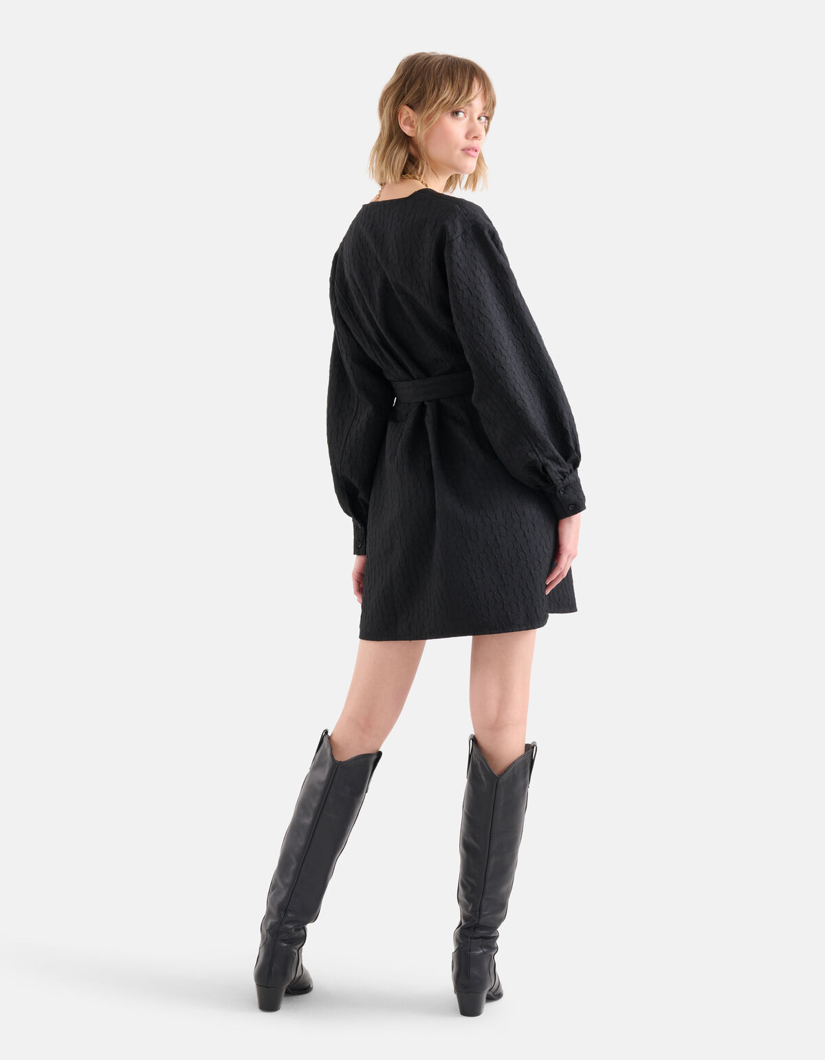 Wickelkleid Schwarz SHOEBY WOMEN