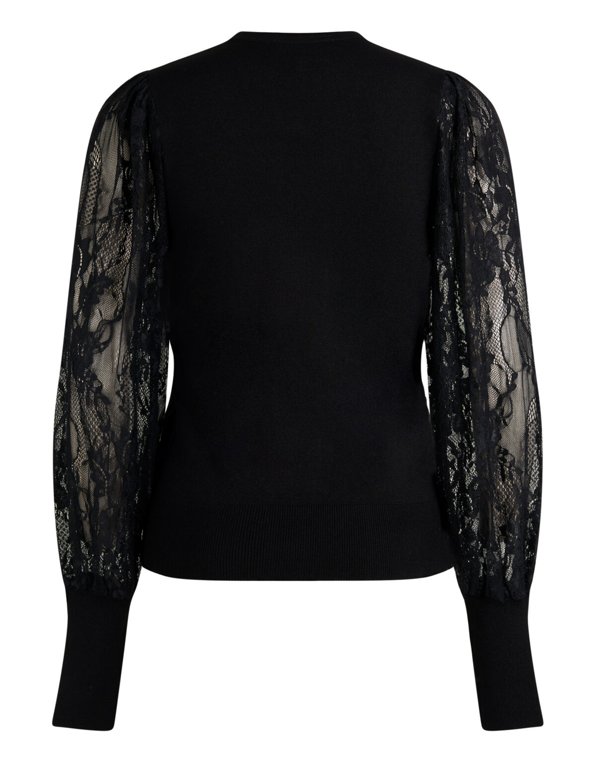 Spitzenstrickpullover Schwarz SHOEBY WOMEN