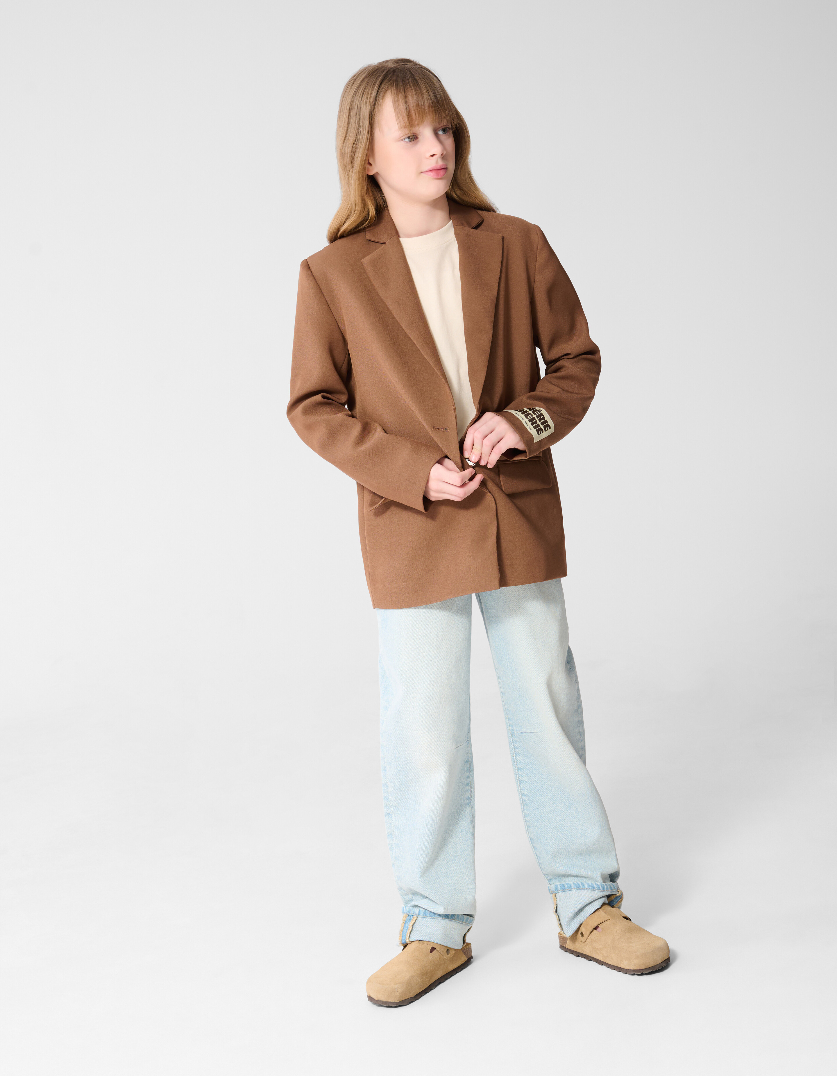 Offener R&uuml;cken Blazer Braun SHOEBY GIRLS