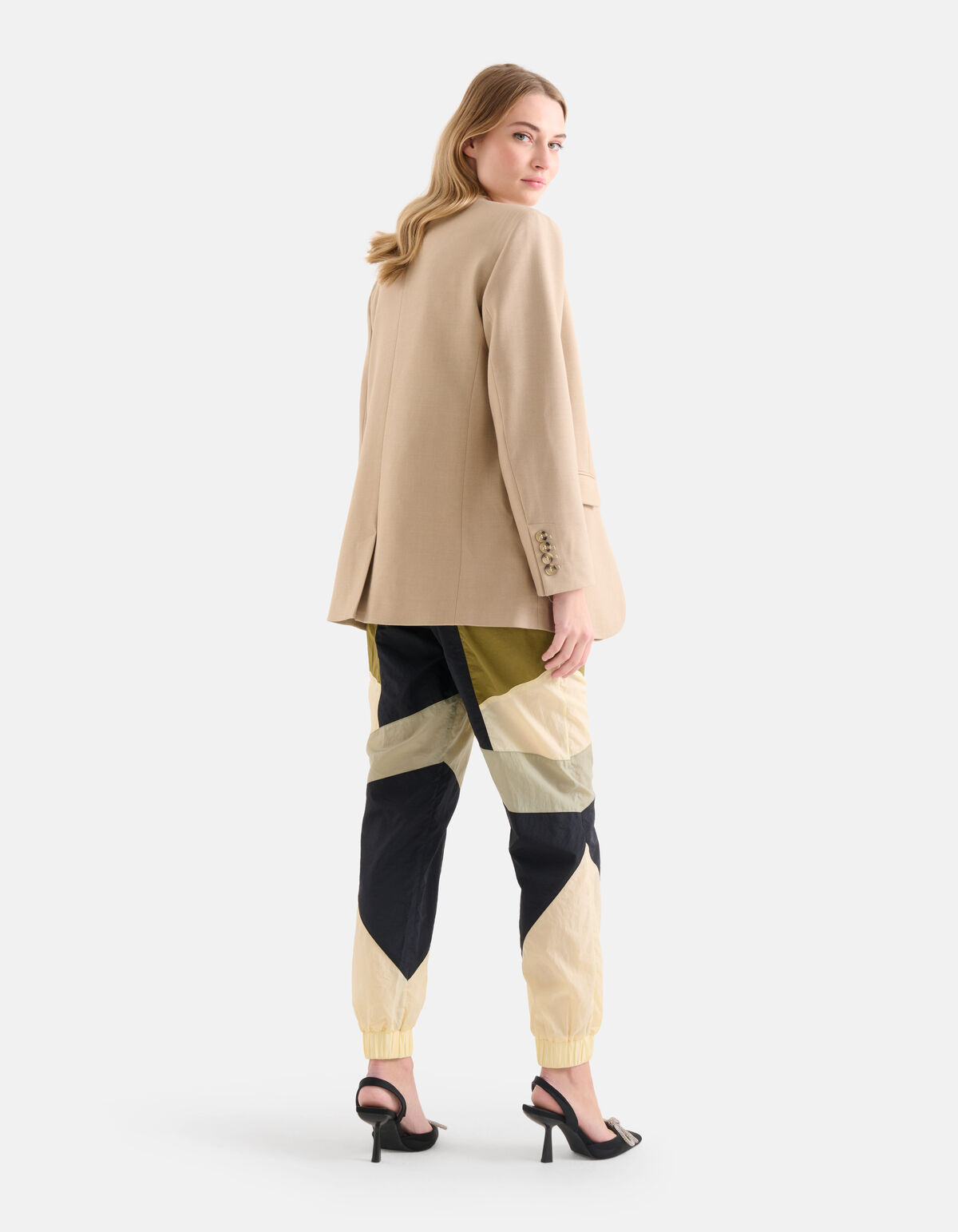 Colorblock-Fallschirmhosen SHOEBY WOMEN