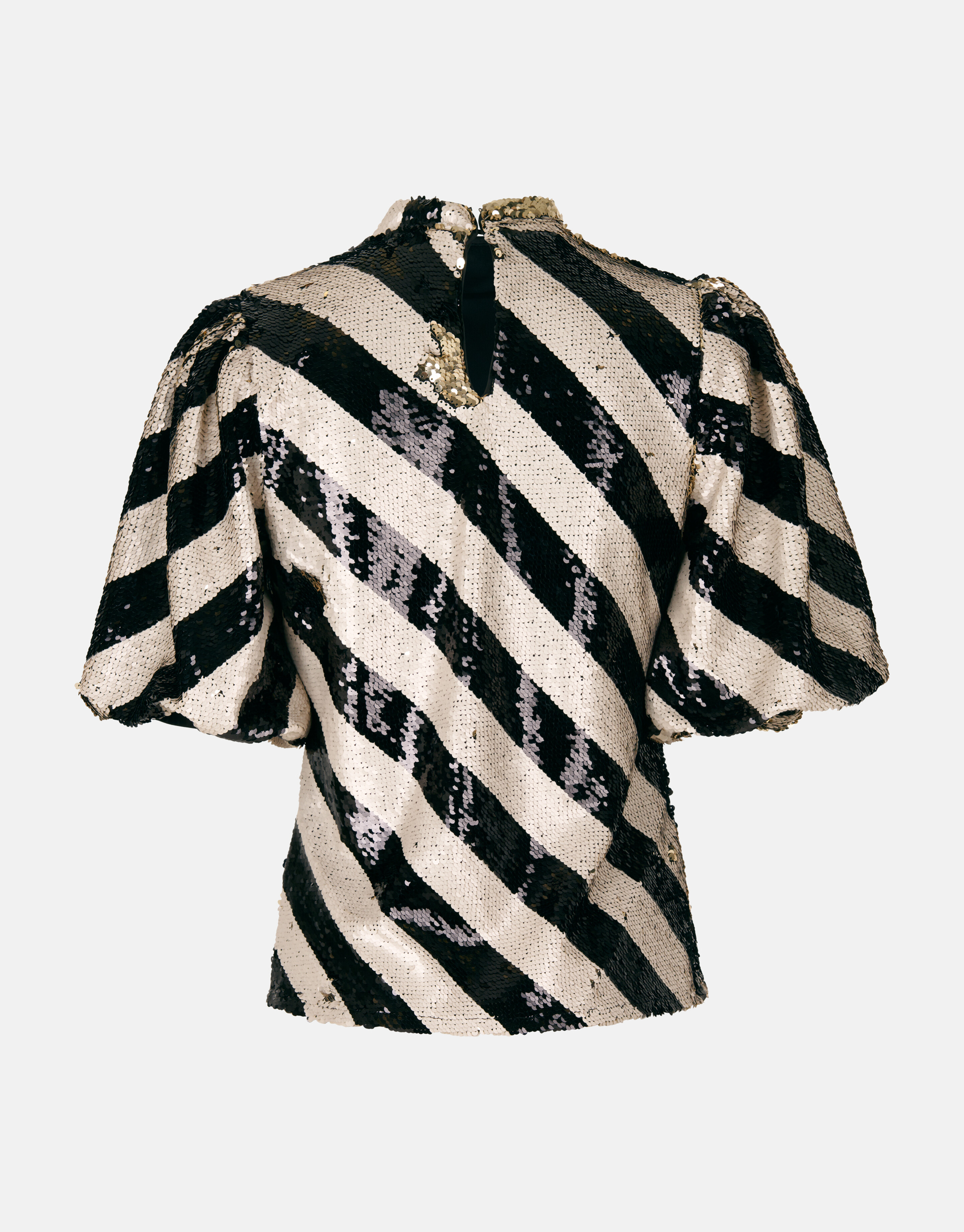 Pailletten-Top Schwarz/Weiß SHOEBY WOMEN