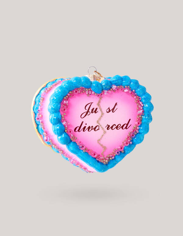 Just Divorced Weihnachtskugel Rosa By Fred SHOEBY ACCESSOIRES