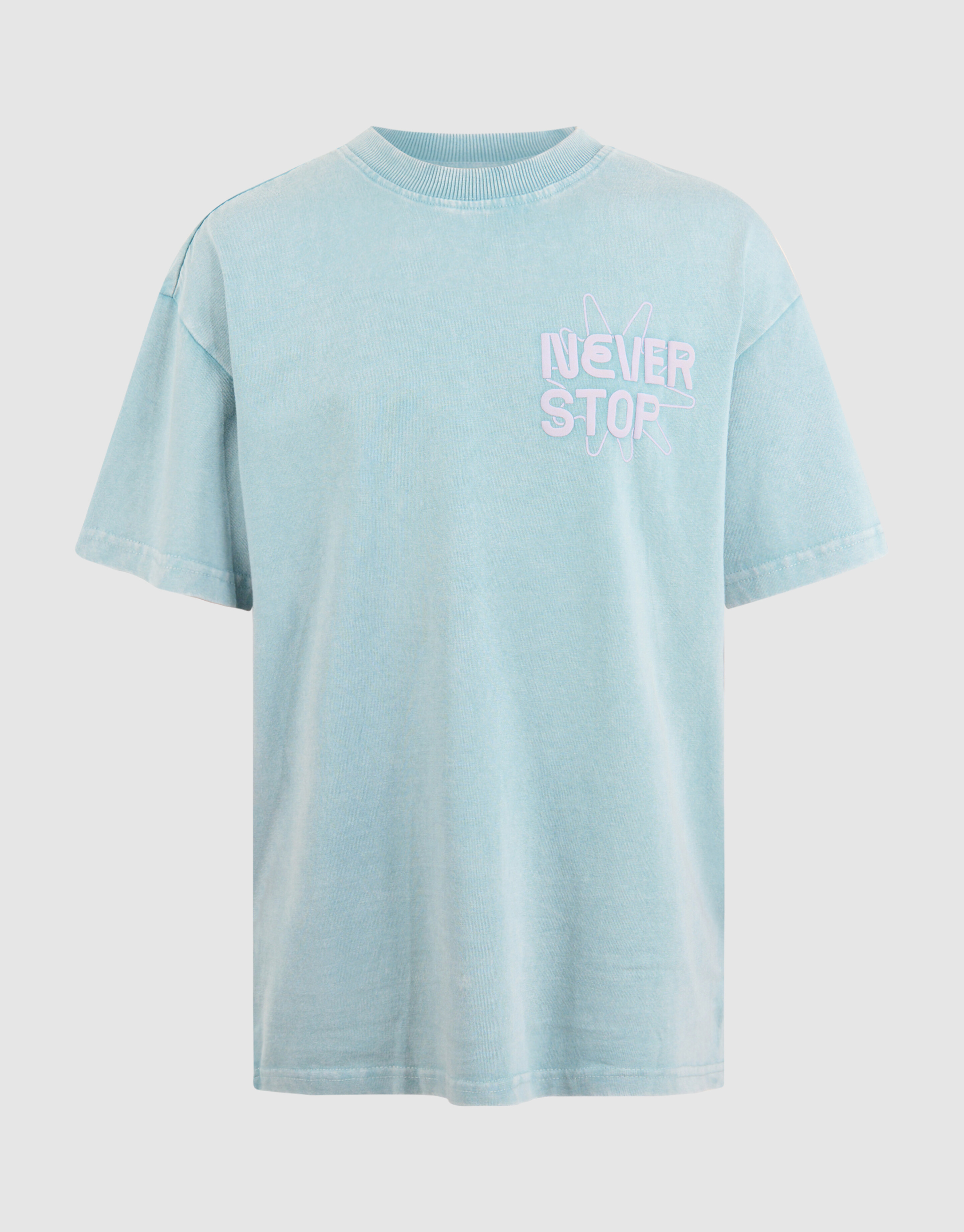 Textdruck-T-Shirt Hellblau SHOEBY BOYS