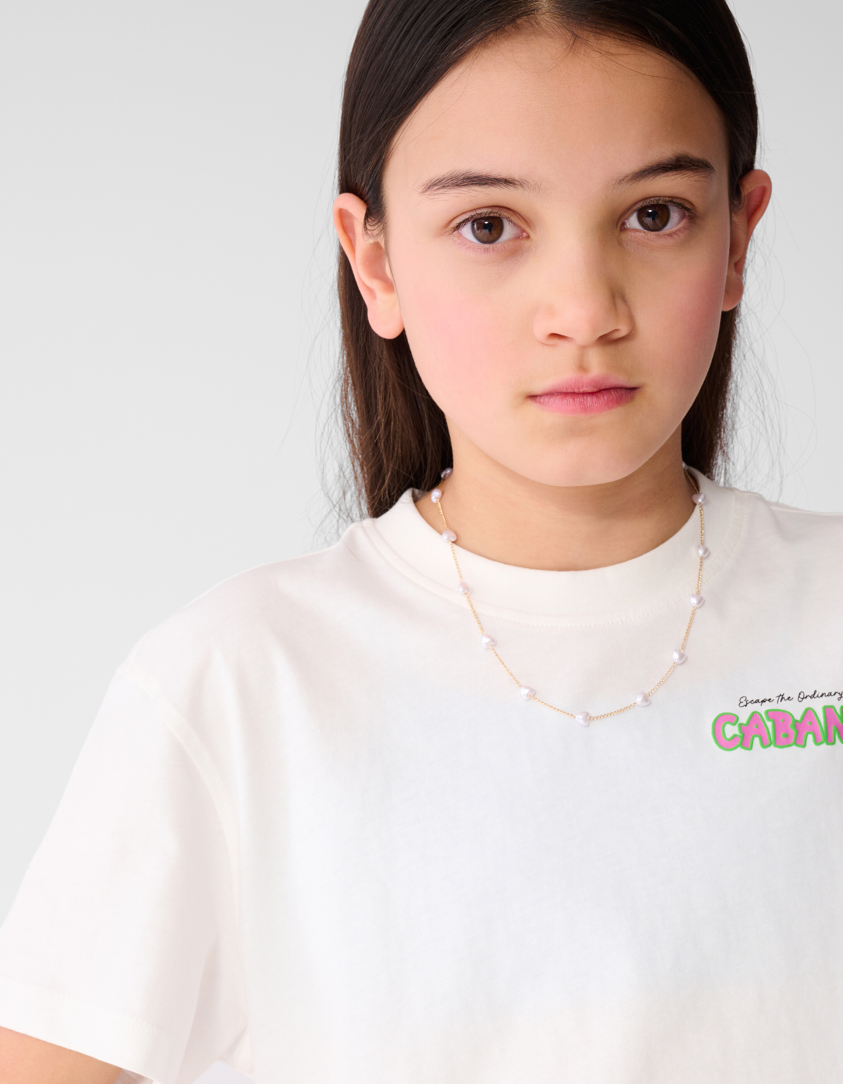 Cabana Artwork T-Shirt Wei&szlig; SHOEBY GIRLS