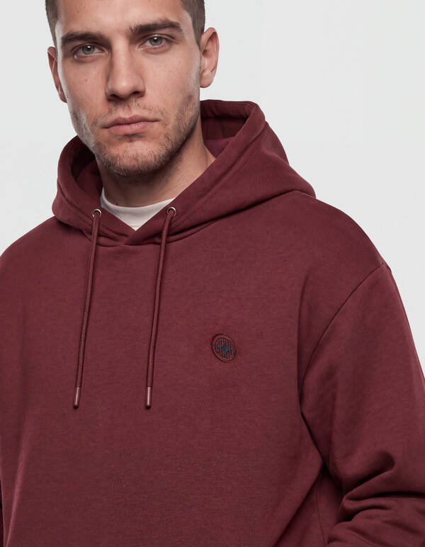 Embroidery Hoodie Dunkelrot SHOEBY MEN
