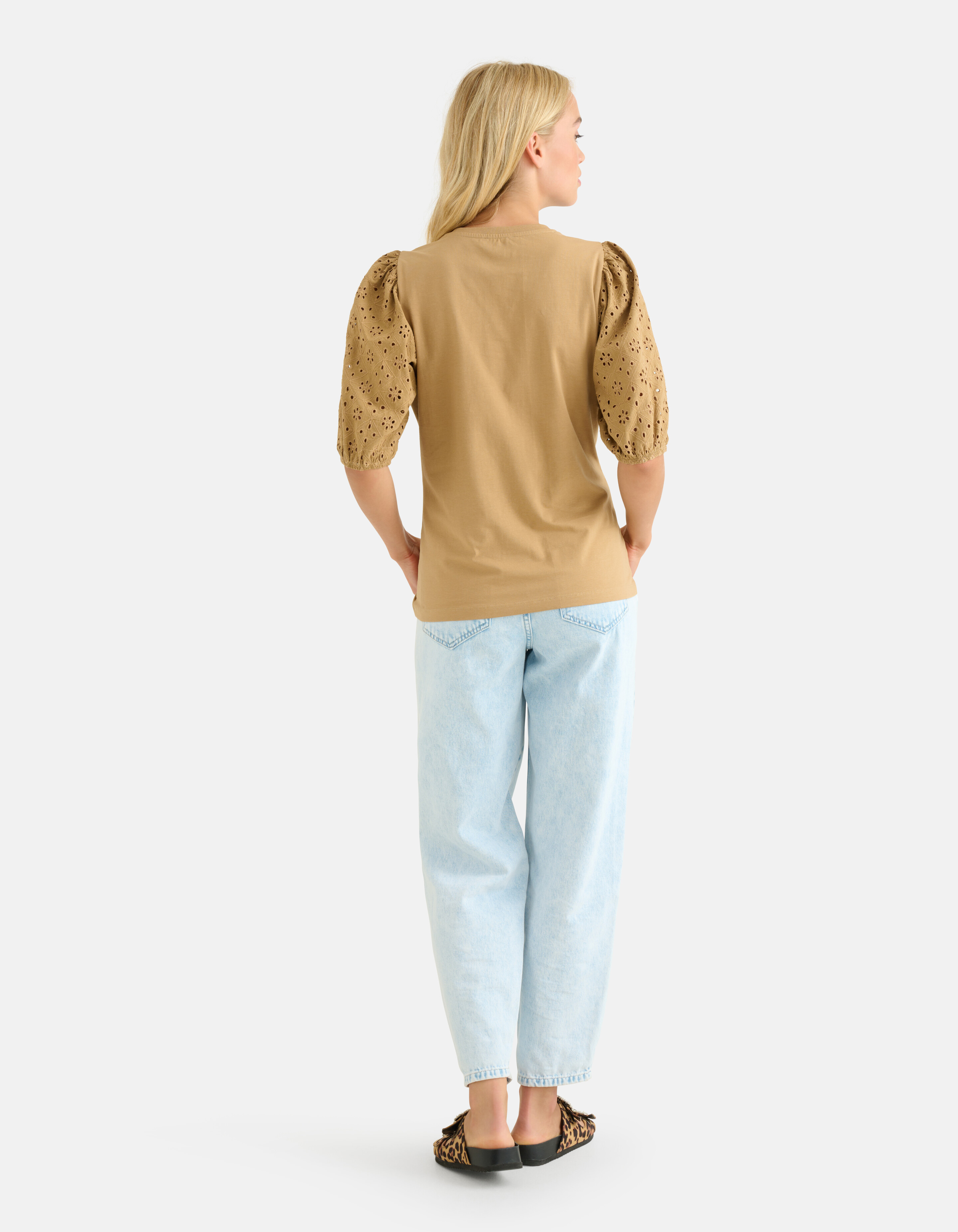 Besticktes Top Beige SHOEBY WOMEN