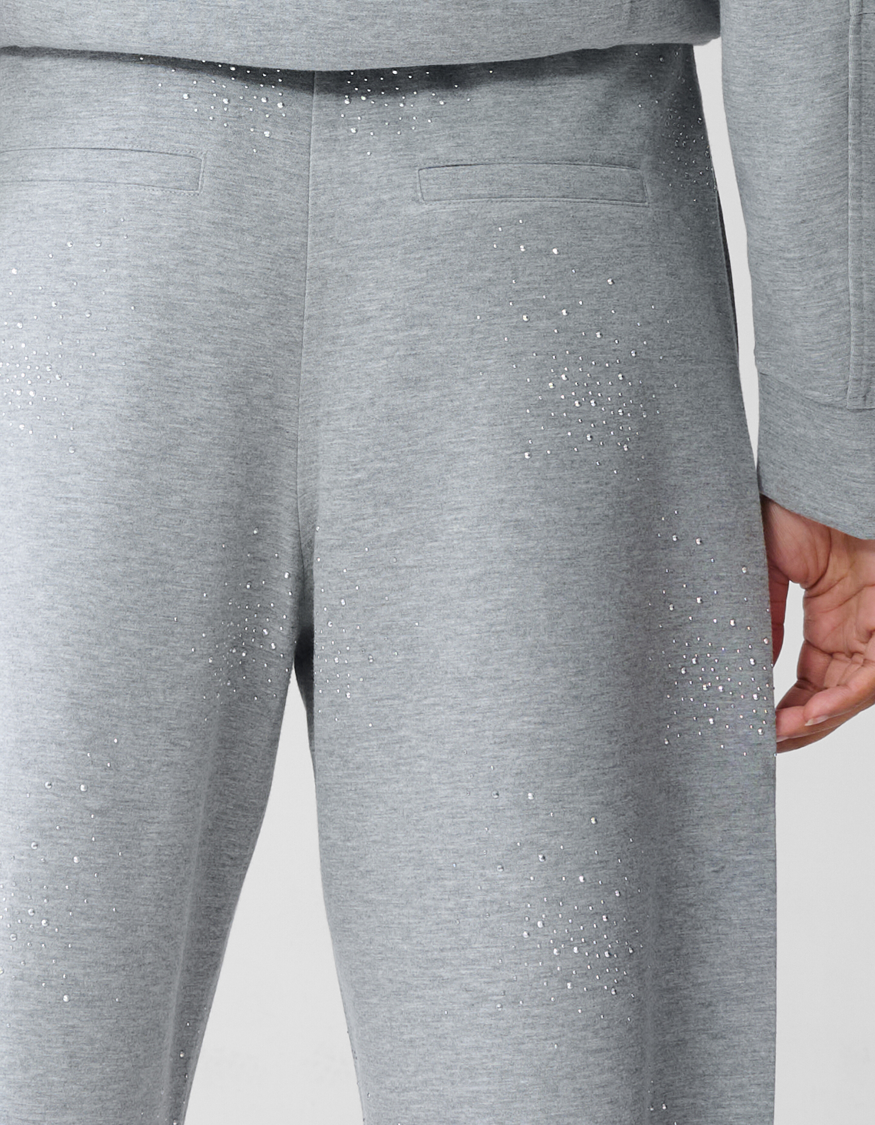 Strass Jogginghose Hellgrau Von Fred SHOEBY WOMEN