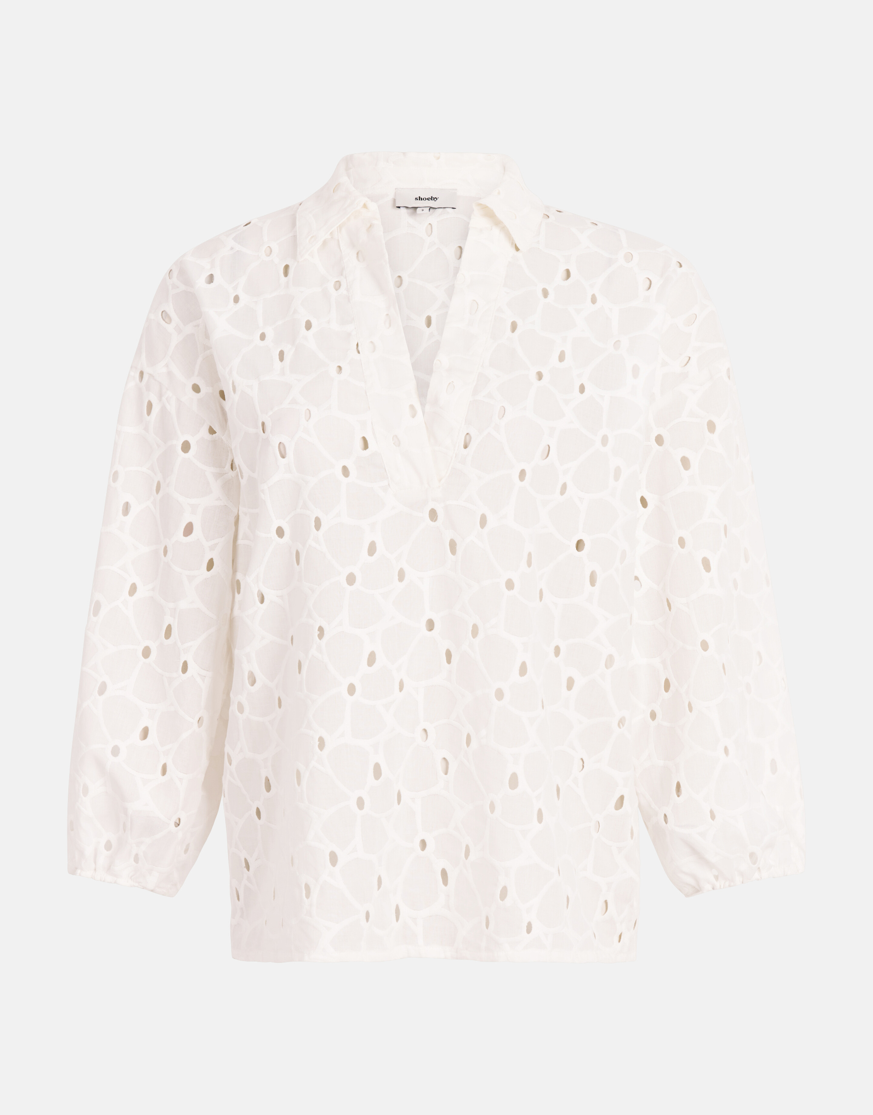 Broderie Blouse Gebroken Wit SHOEBY WOMEN