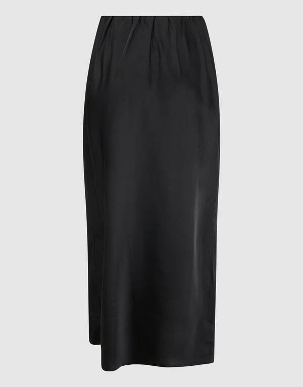 Satin Maxirock Schwarz SHOEBY WOMEN