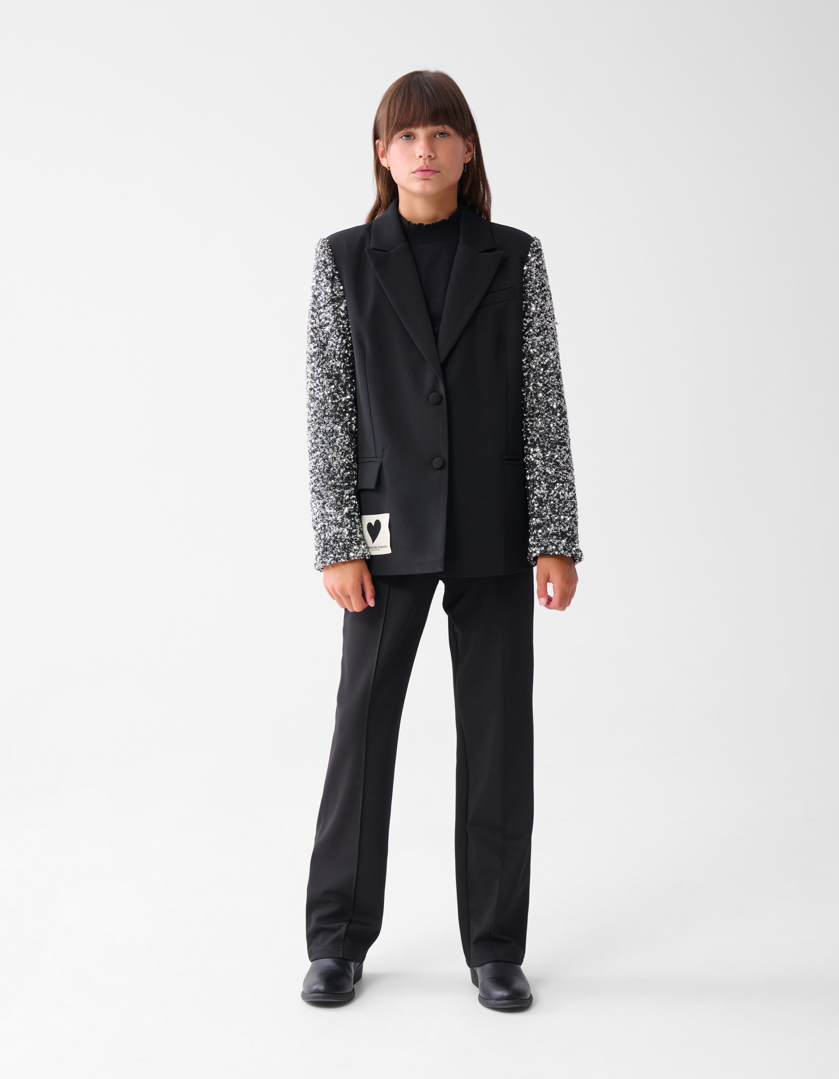 Pailletten-Mix-Blazer Schwarz SHOEBY GIRLS
