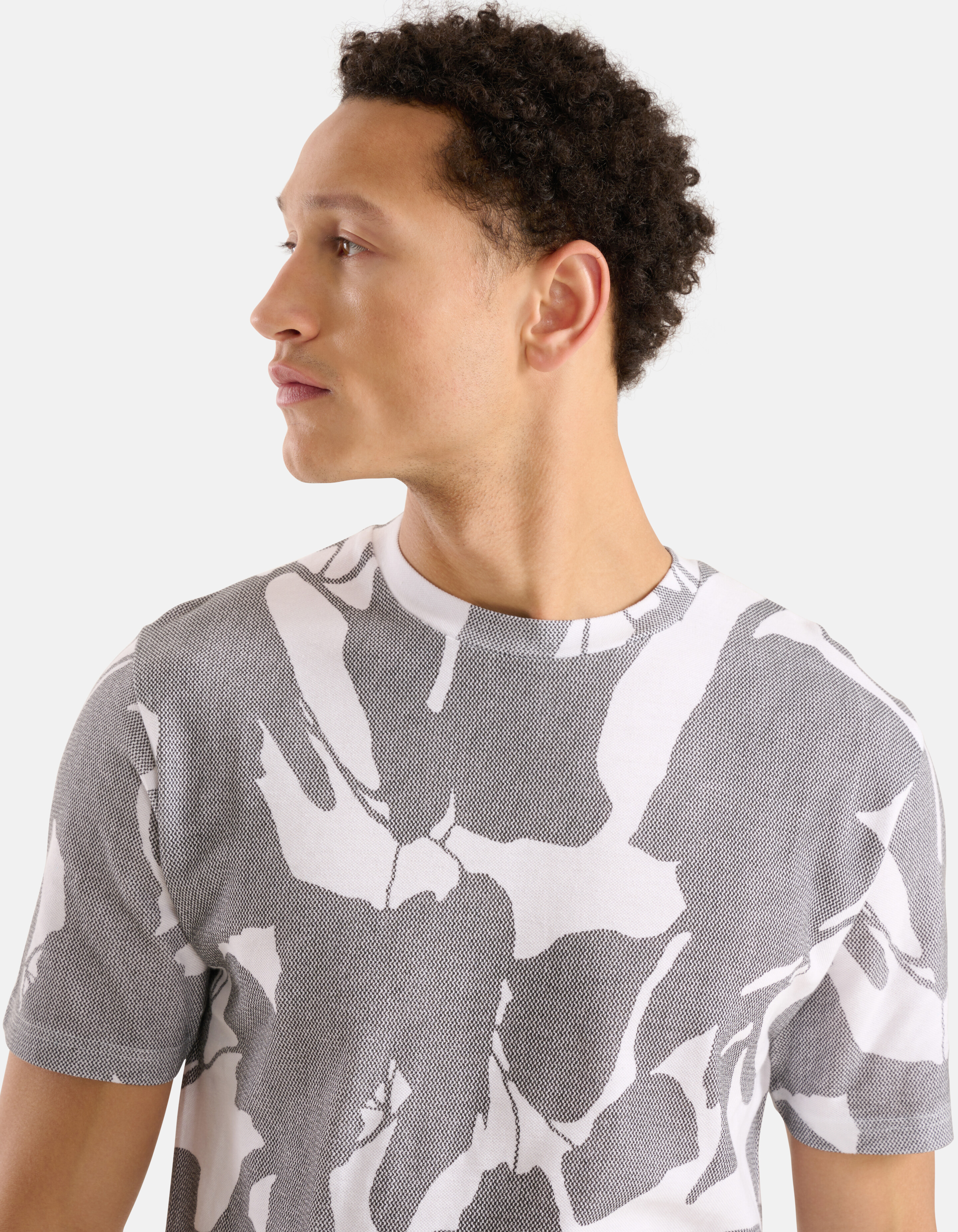 Wasserdruck-T-Shirt Grau SHOEBY MEN