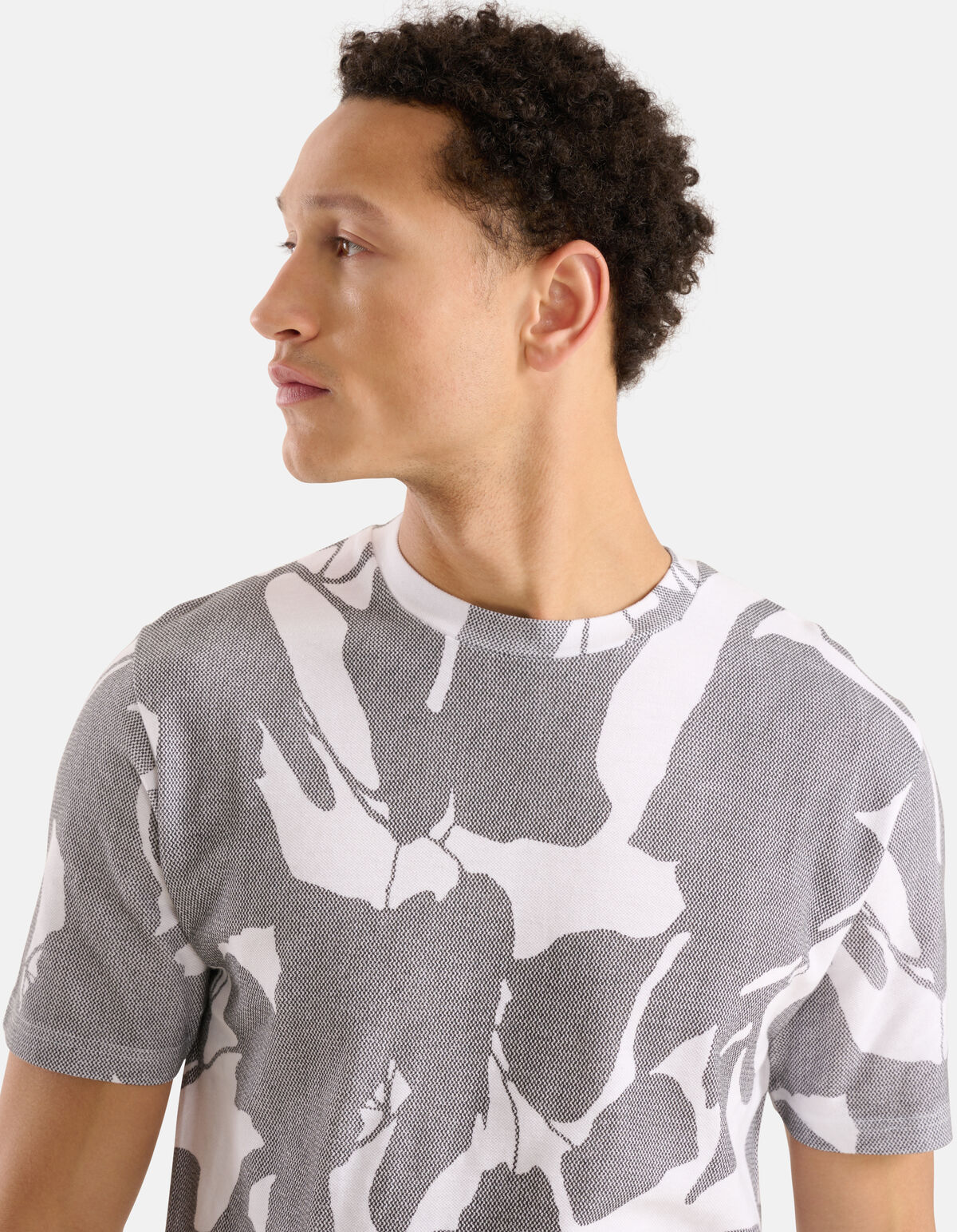 Wasserdruck-T-Shirt Grau SHOEBY MEN