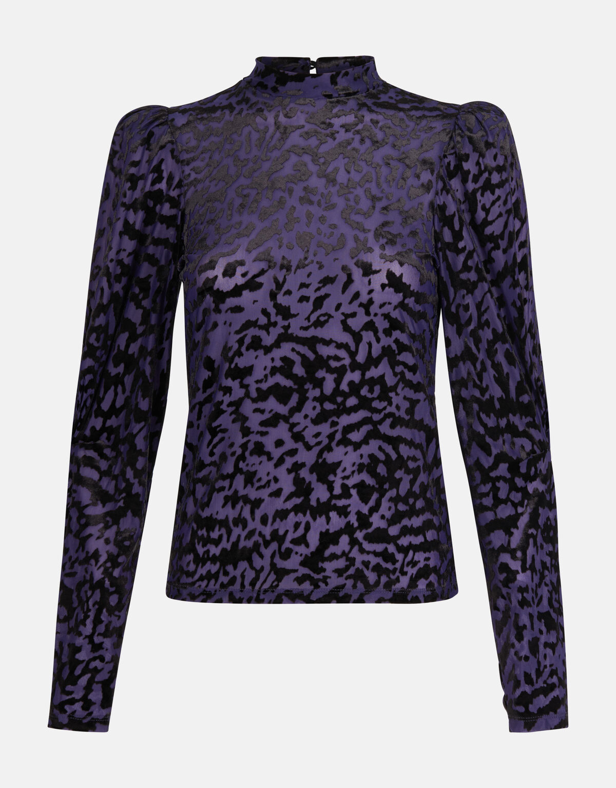 Samt Print Top Lila SHOEBY WOMEN