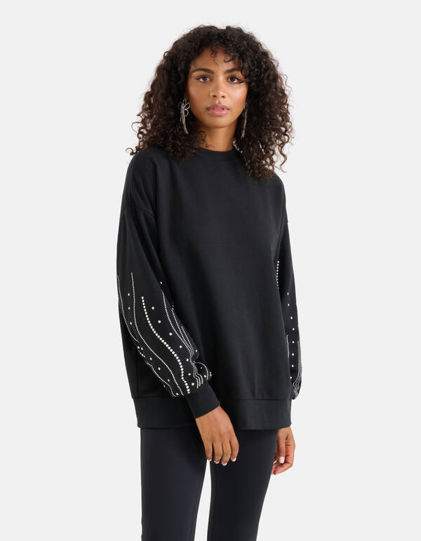Nieten Pullover Schwarz SHOEBY WOMEN