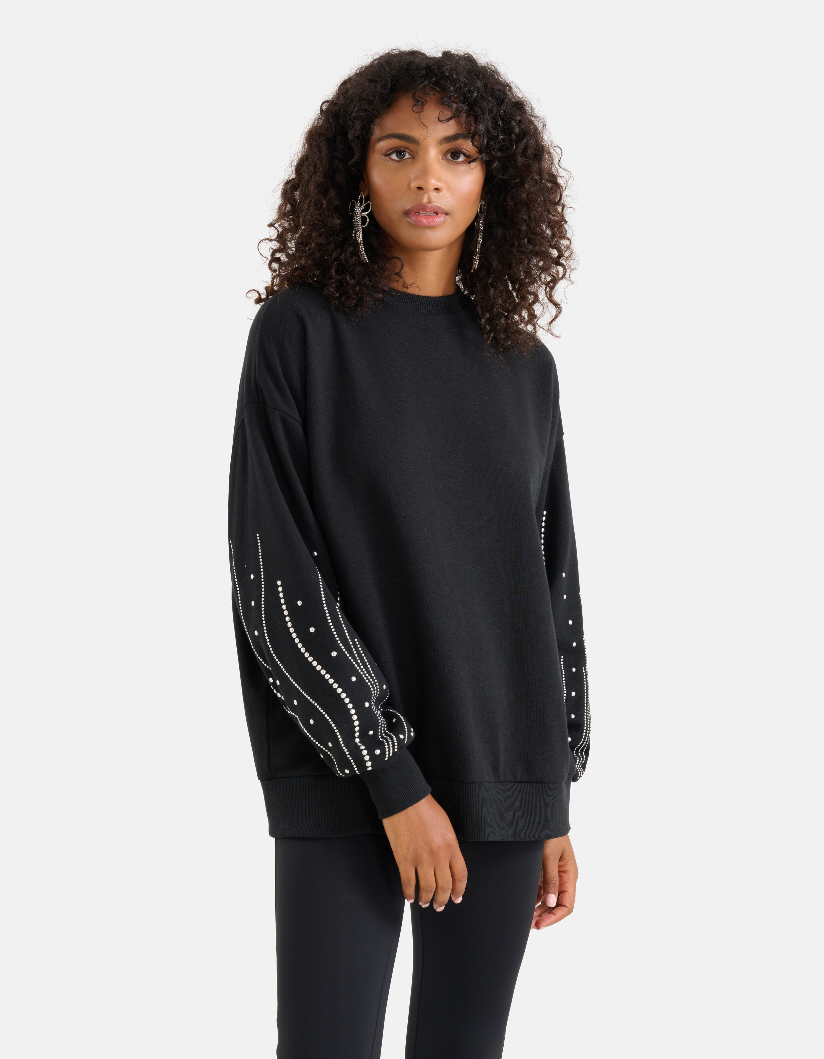 Nieten Pullover Schwarz SHOEBY WOMEN