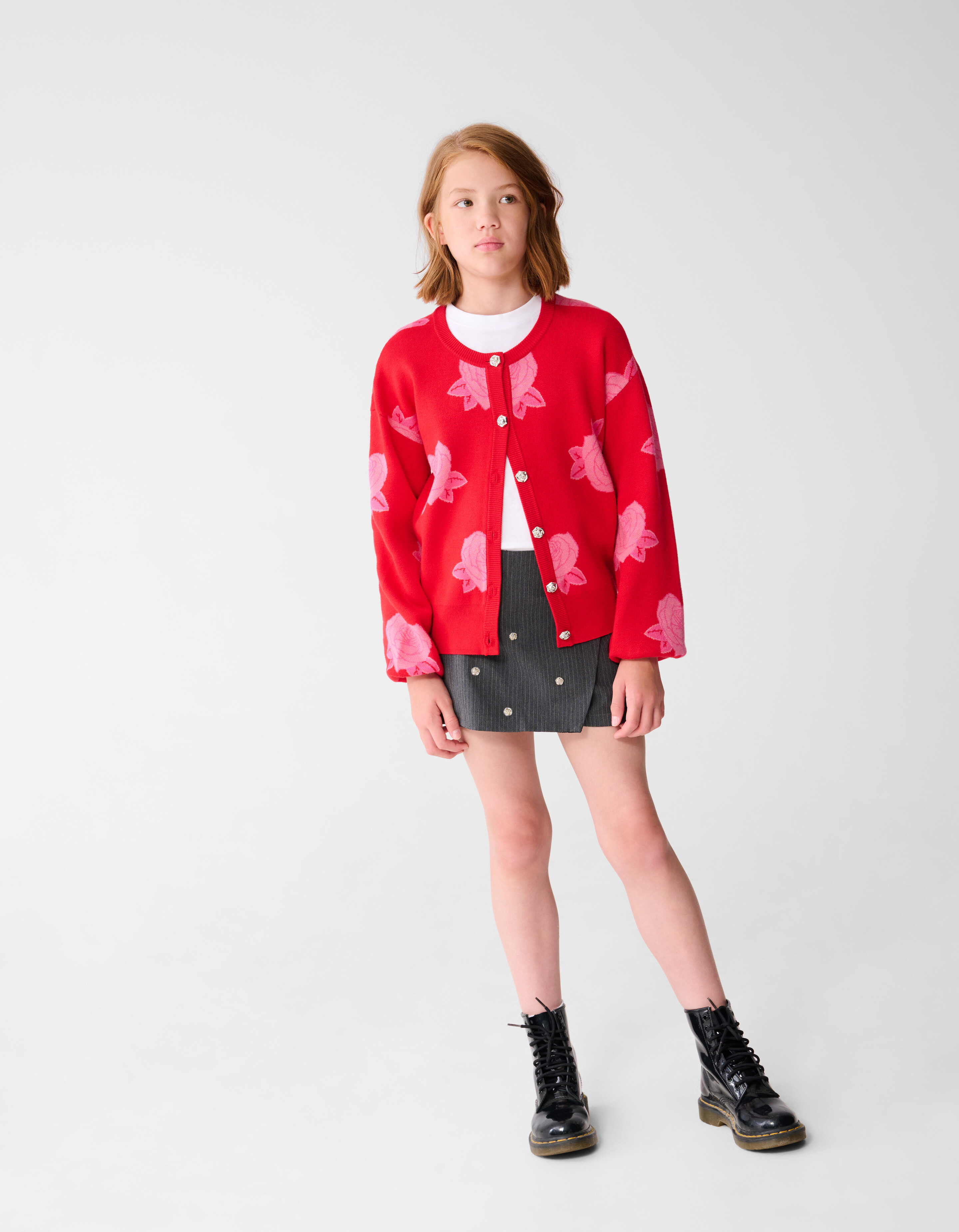 Rose Strickweste Rot SHOEBY GIRLS
