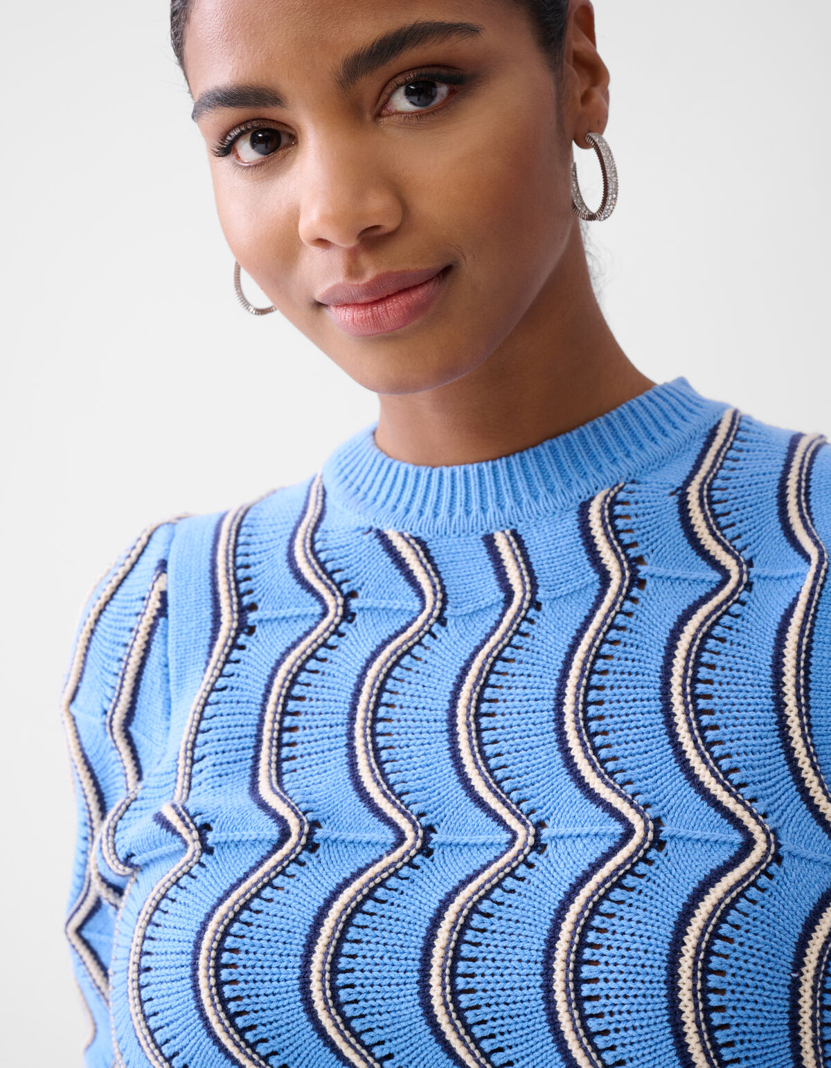 Swirl Pullover Hellblau SHOEBY WOMEN