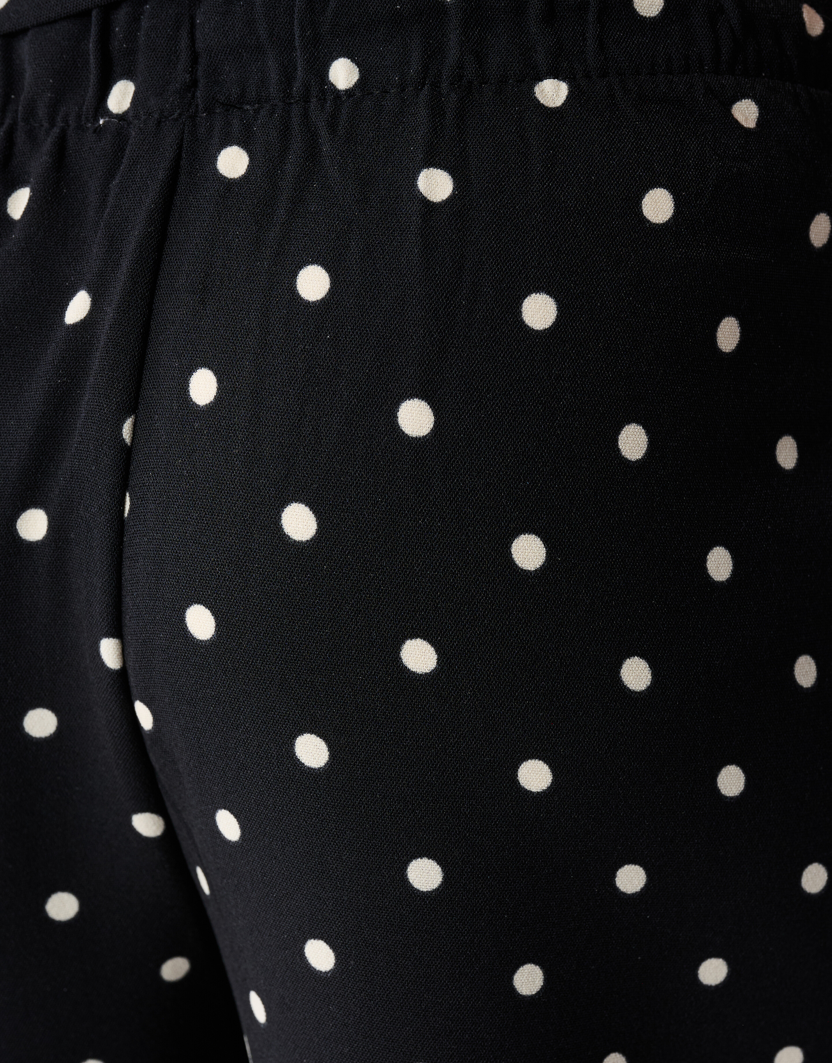 Schwarze Hose mit Polka-Dots und weitem Bein SHOEBY GIRLS