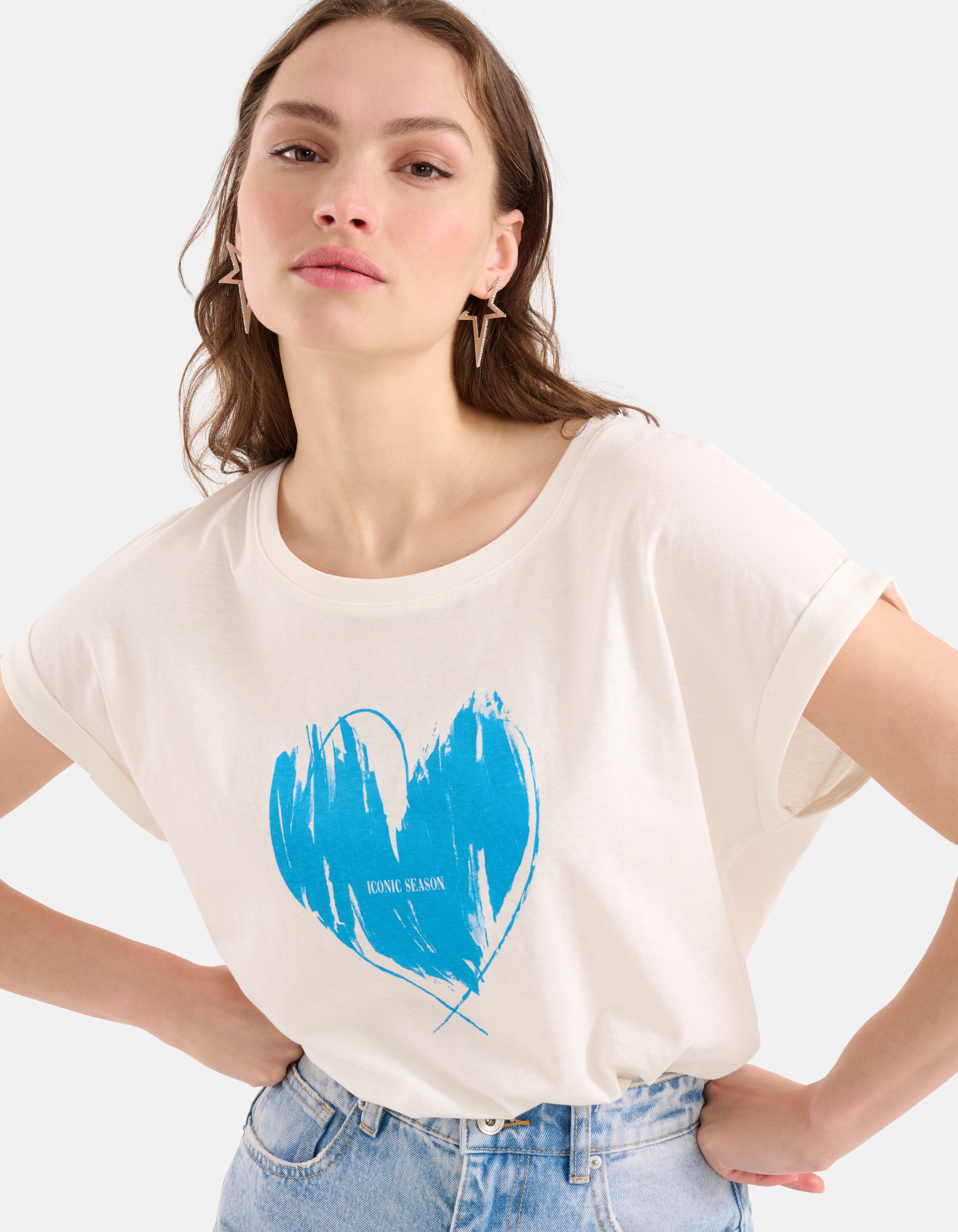 Druck-T-Shirt Blau SHOEBY WOMEN