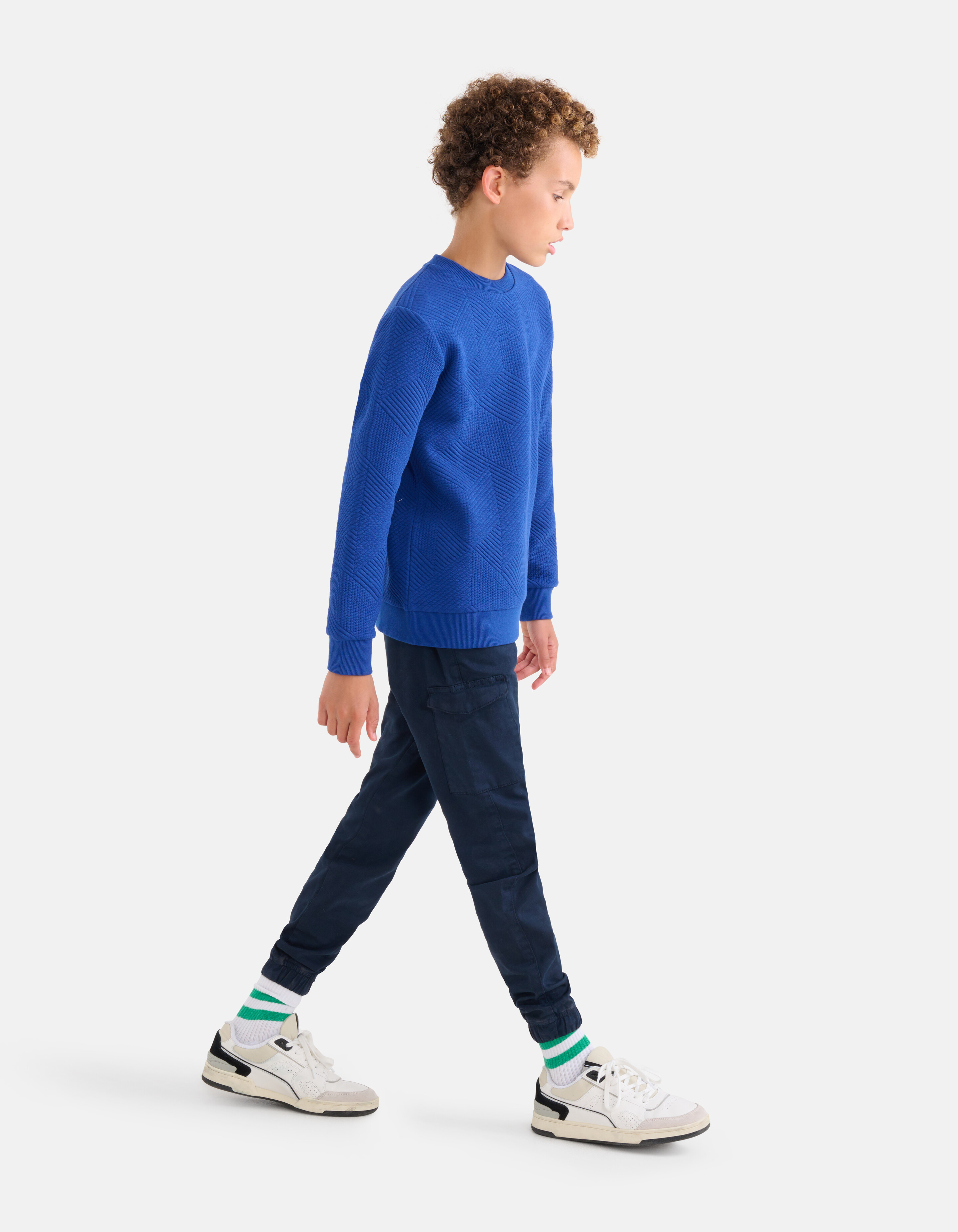 Struktur Pullover Blau SHOEBY BOYS