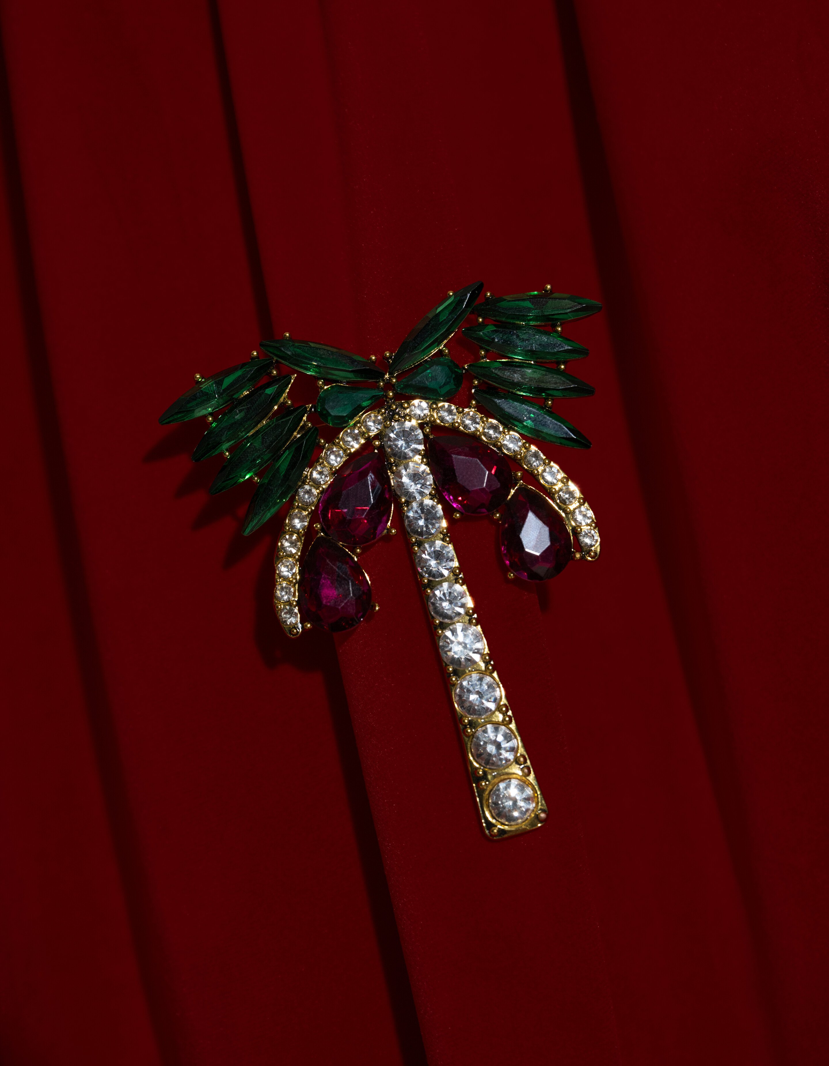 Palmenbrosche Grün von Fred SHOEBY ACCESSOIRES