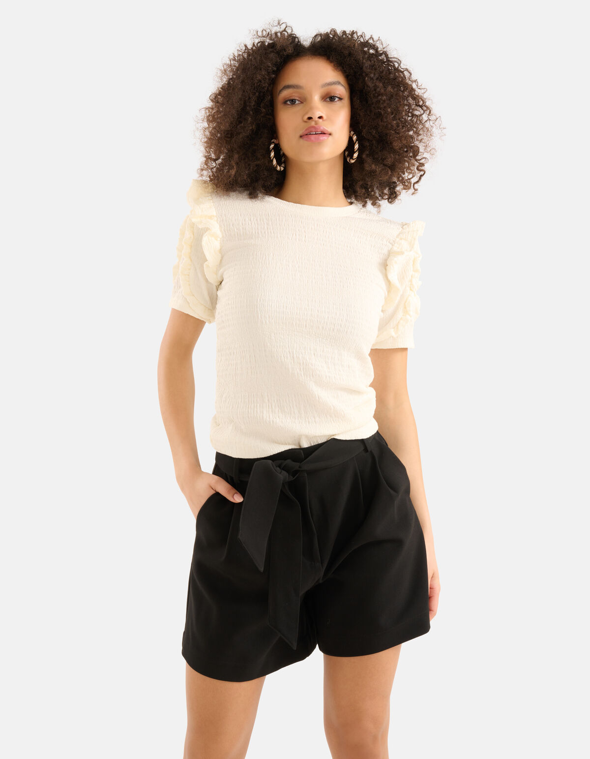 Rüschen Top Crinkle SHOEBY WOMEN