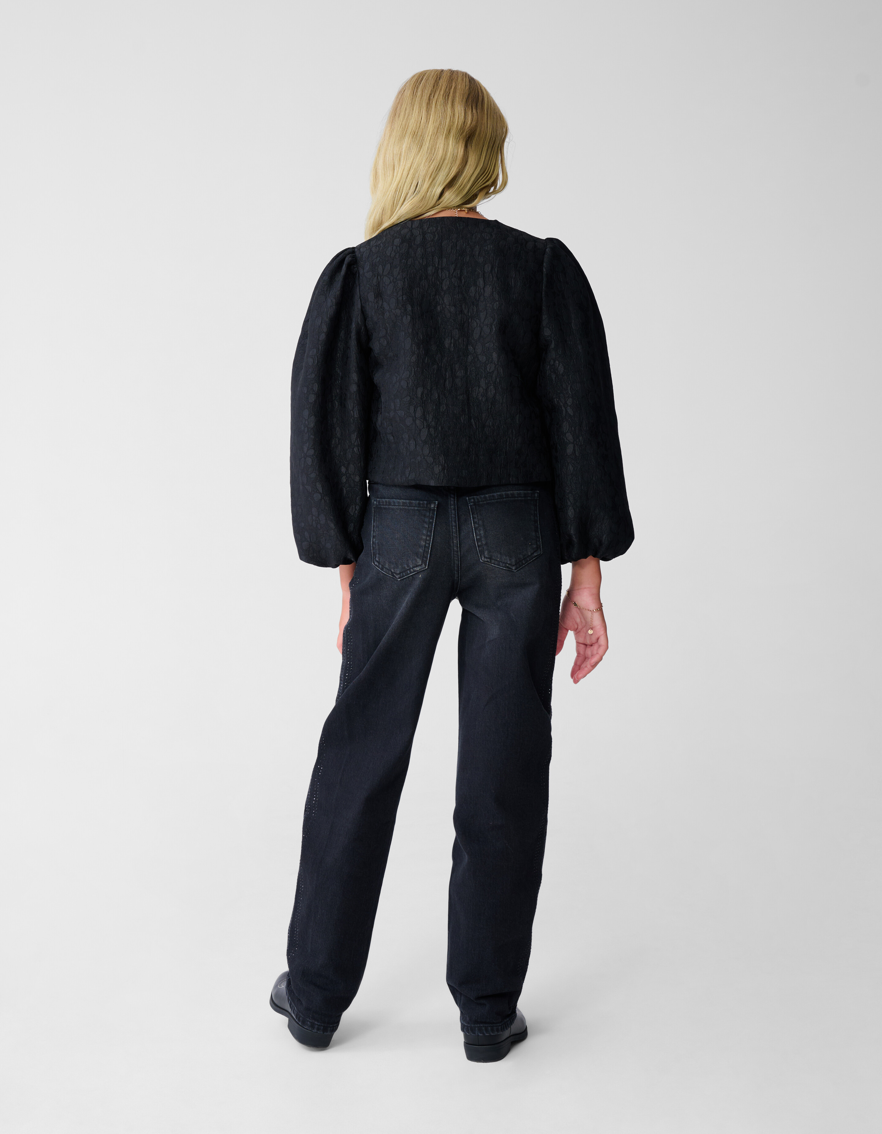 Jeans mit Strass-Finish in Schwarz SHOEBY GIRLS