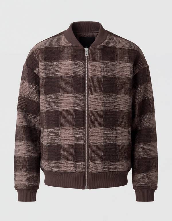 Soft Check Bomberjacke Braun SHOEBY MEN