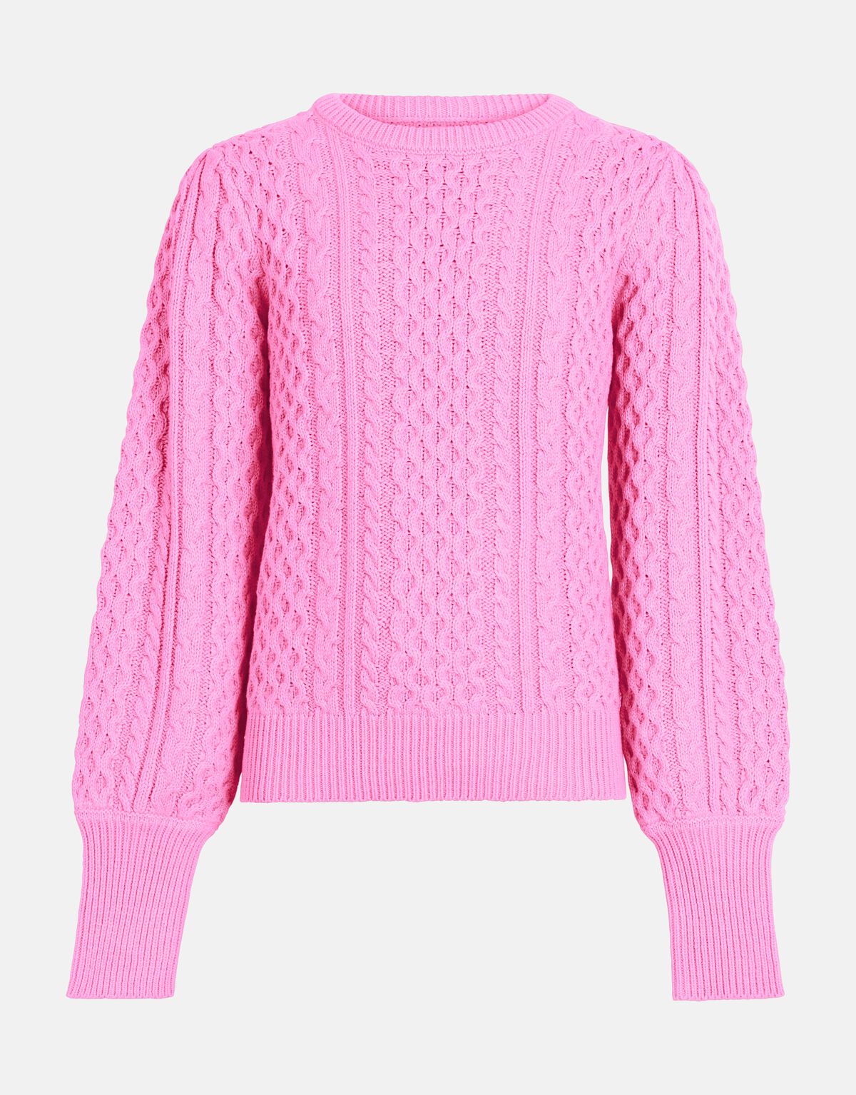 Gebreide Kabeltrui Roze SHOEBY GIRLS