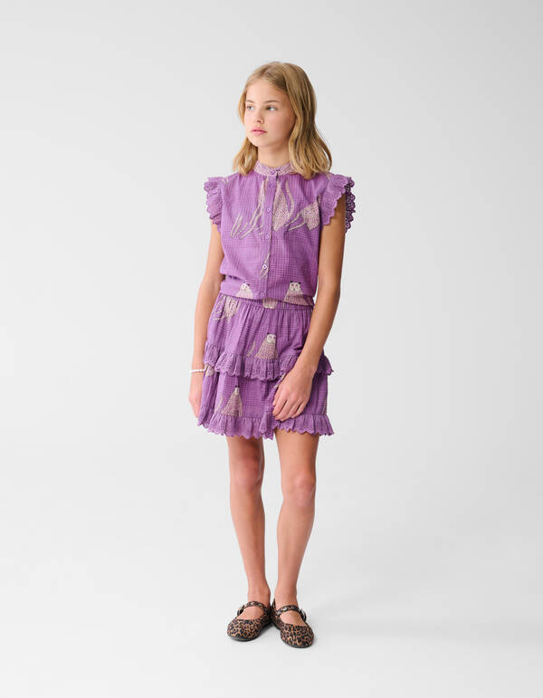 Tiger Ruffle Rock Lila SHOEBY GIRLS