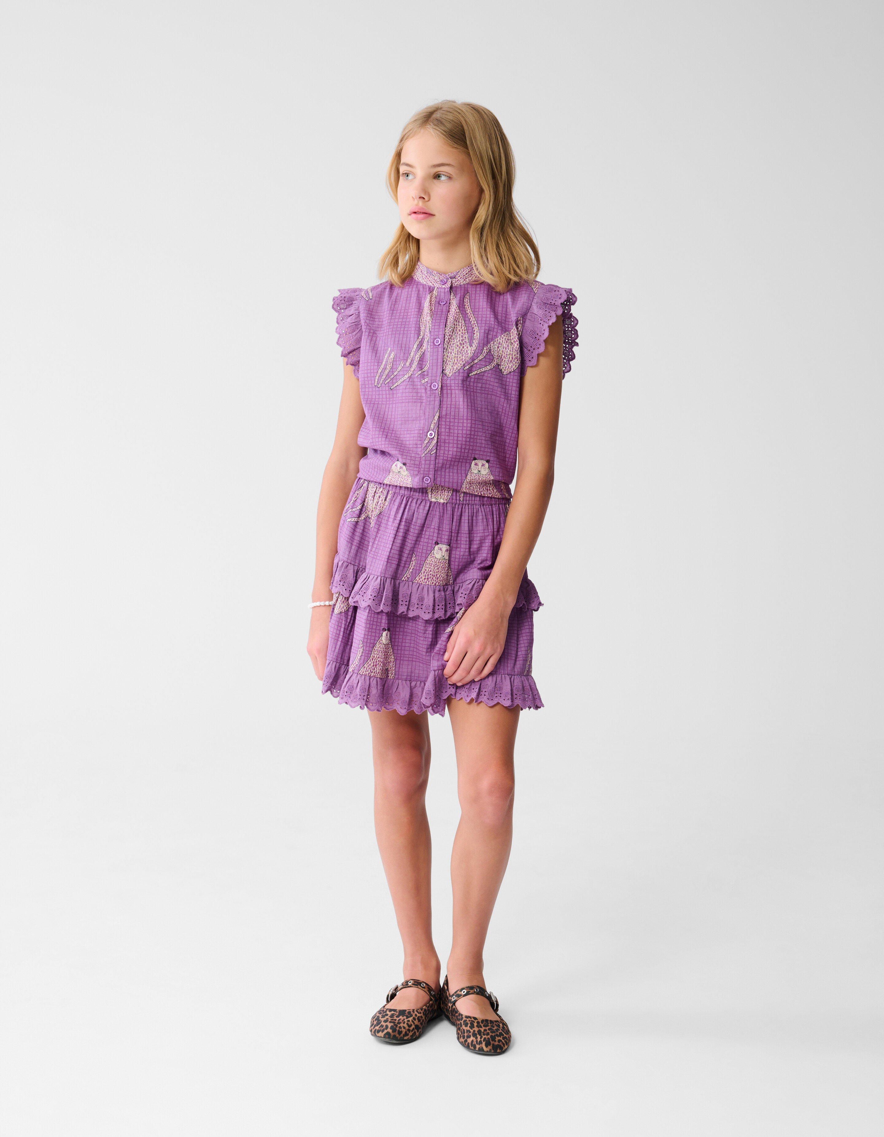Tiger Ruffle Rock Lila SHOEBY GIRLS
