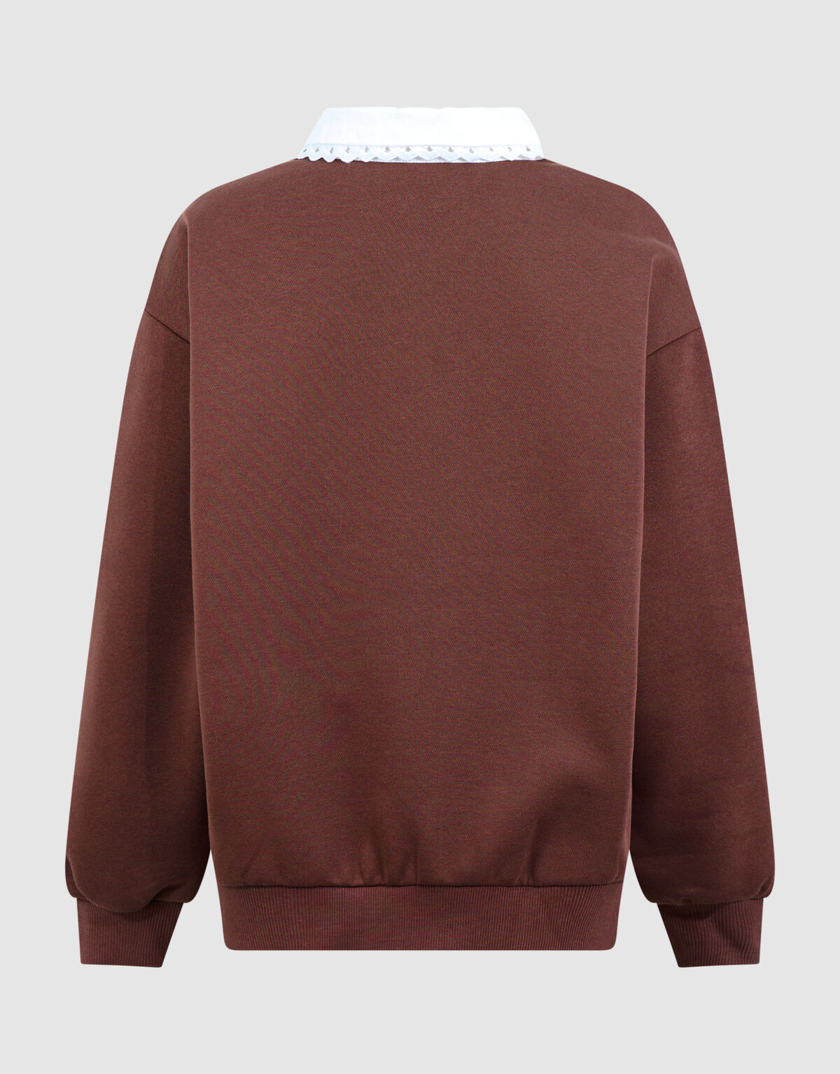 Oversized-Polo-Pullover Braun SHOEBY GIRLS