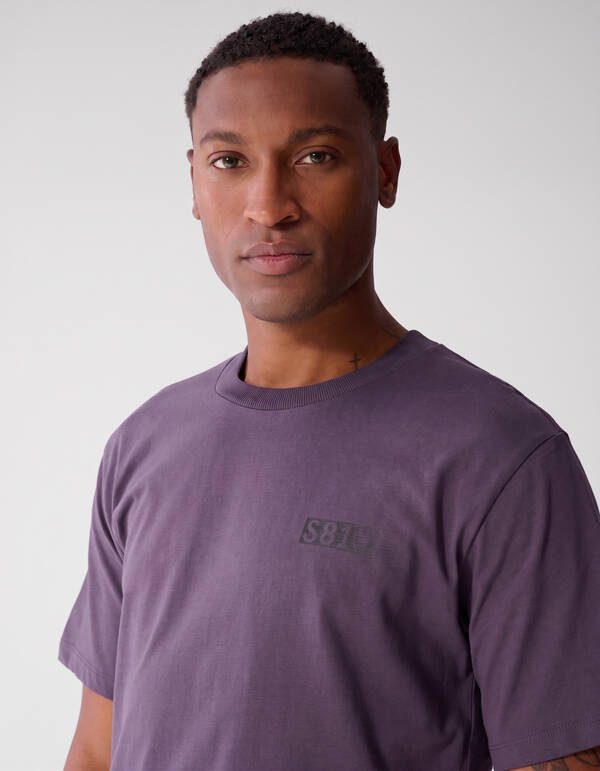 Einfarbiges T-Shirt in Lila SHOEBY MEN