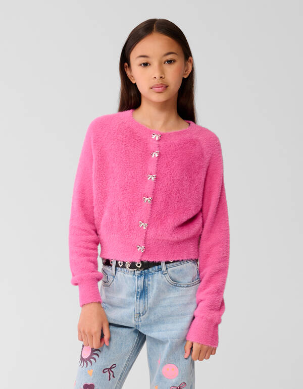 Schleife Strickjacke Rosa SHOEBY GIRLS