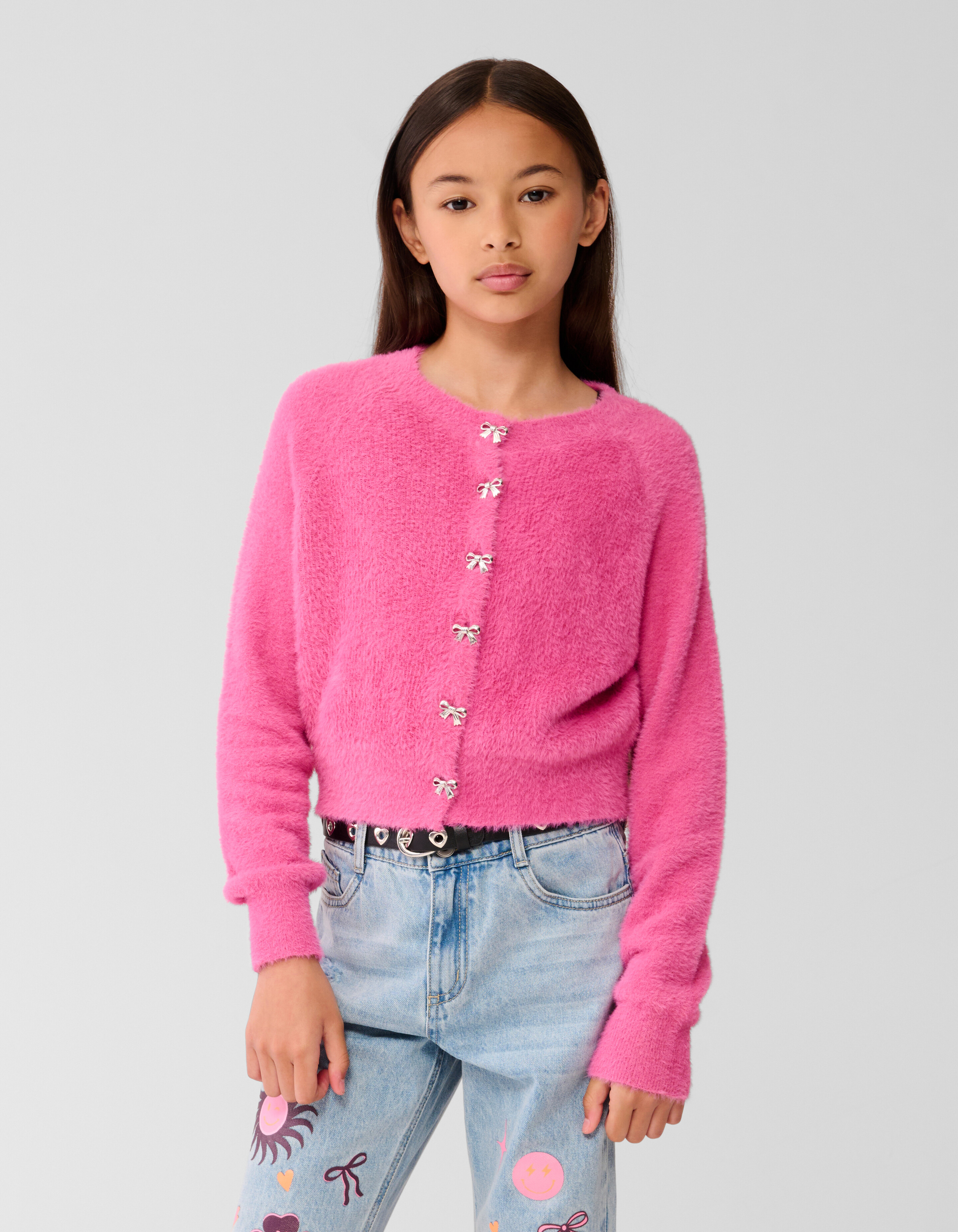 Schleife Strickjacke Rosa SHOEBY GIRLS