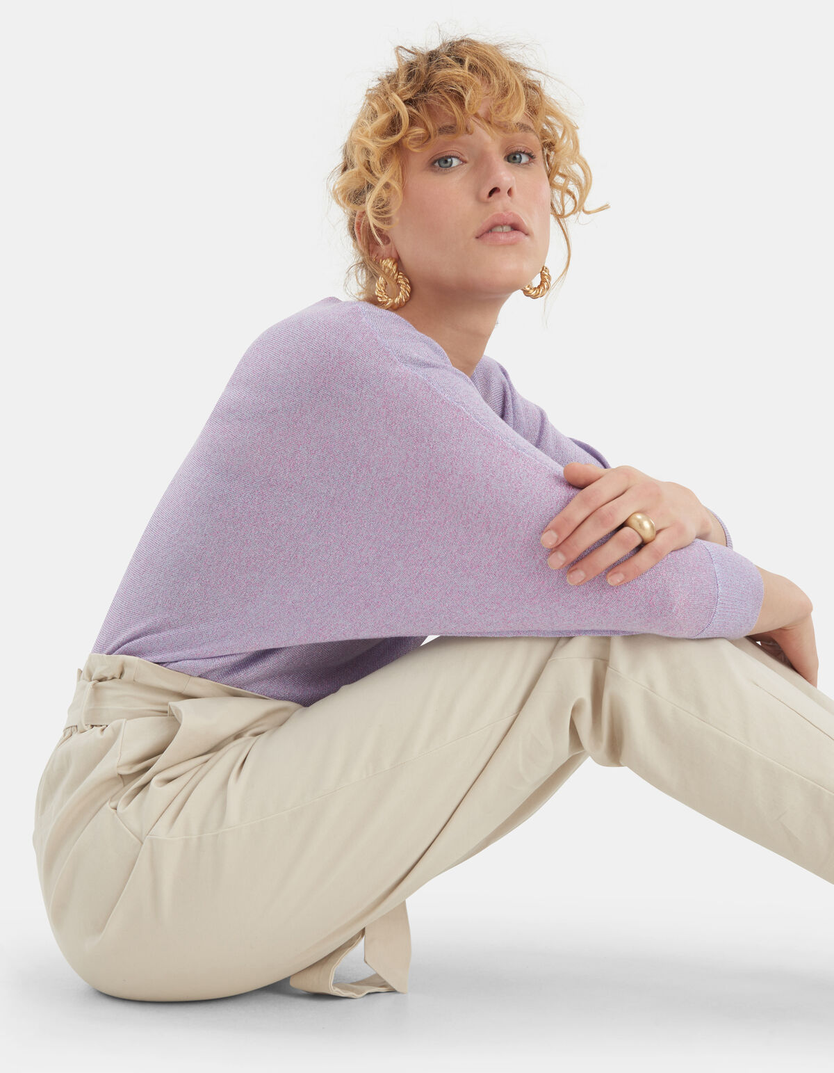 Glitzer Batwing Pullover EKSEPT