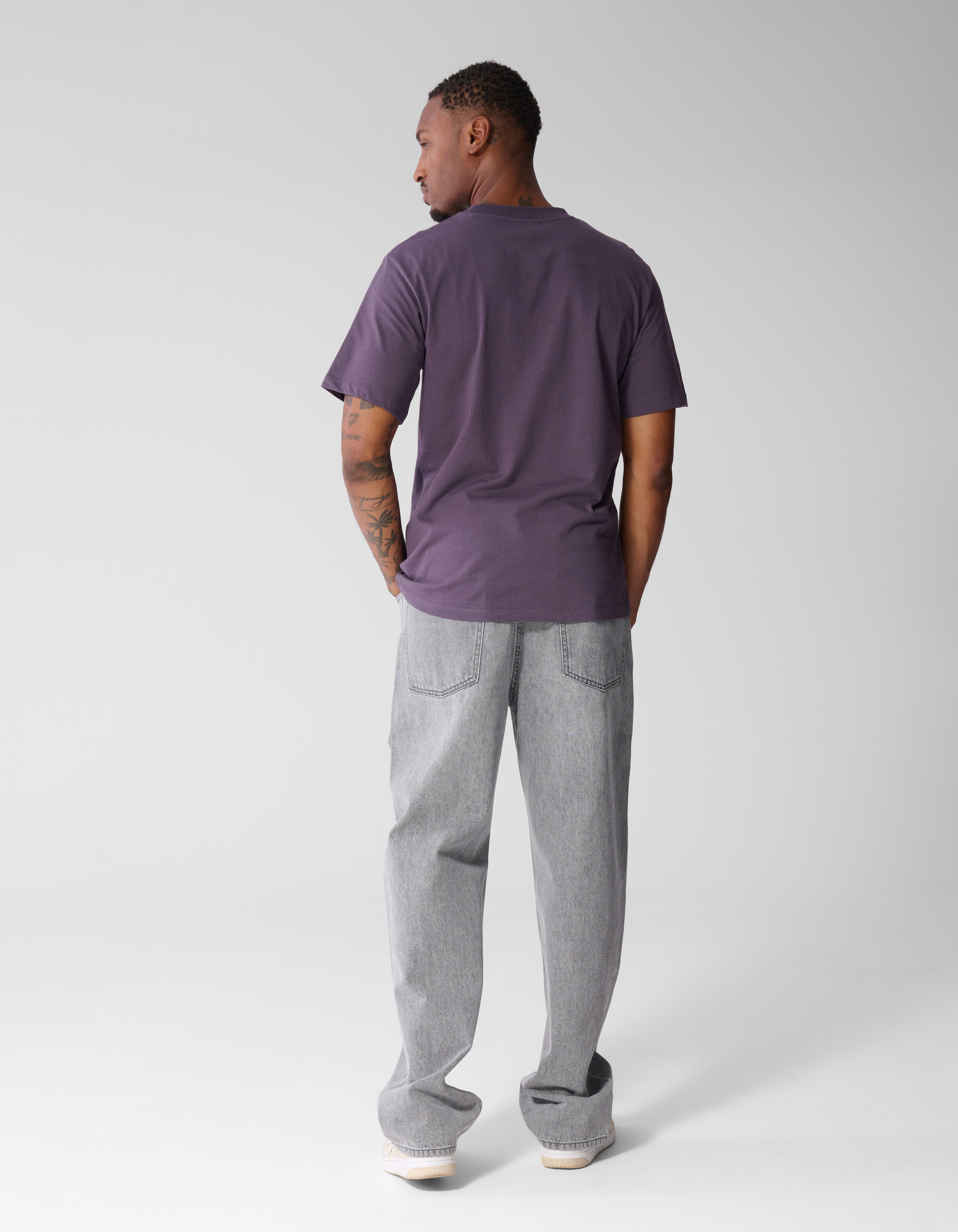 Einfarbiges T-Shirt in Lila SHOEBY MEN
