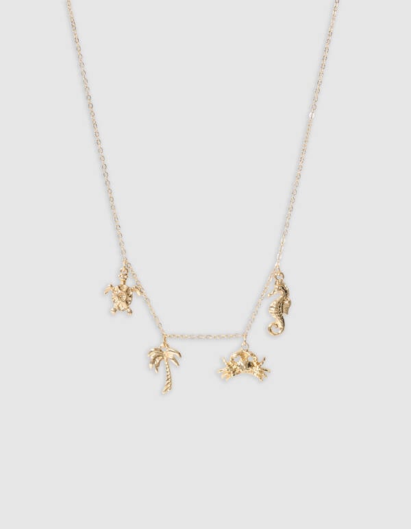 Sea Charm Halskette Gold SHOEBY ACCESSOIRES