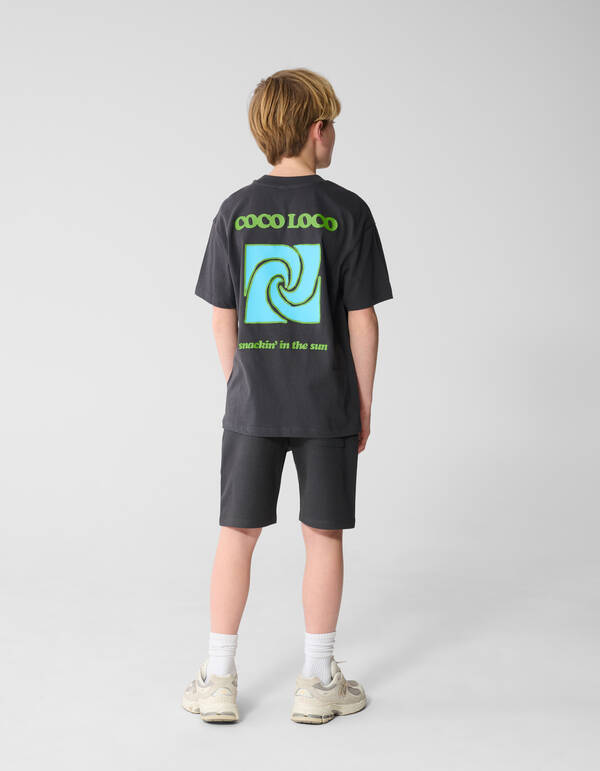 Piqu&eacute;-Short Dunkelgrau SHOEBY BOYS