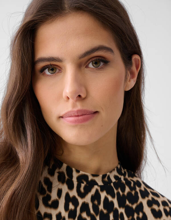 Gefüttertes Leopard-T-Shirt Braun SHOEBY WOMEN