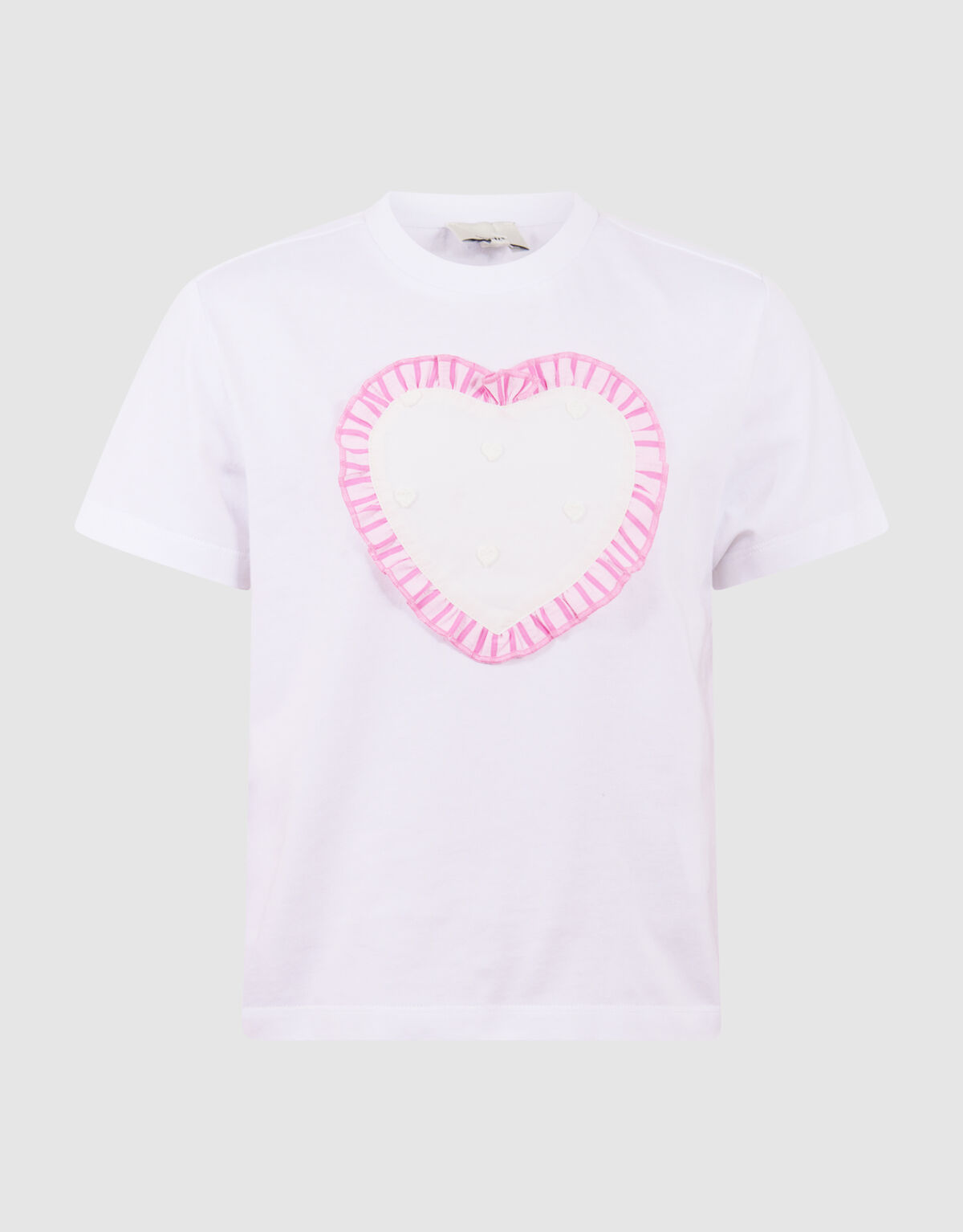 Ruffle Heart T-Shirt Wei&szlig; SHOEBY GIRLS