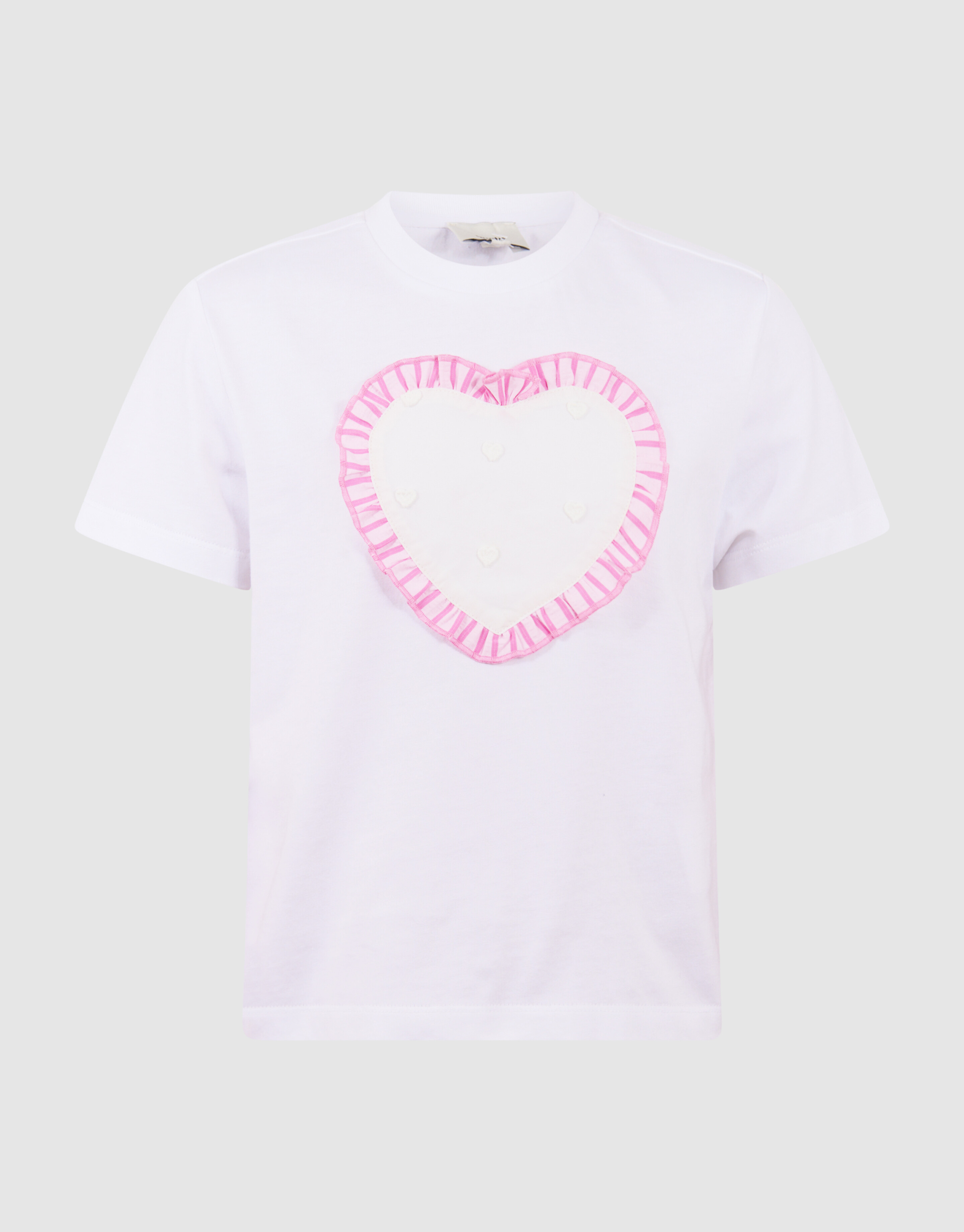 Ruffle Heart T-Shirt Wei&szlig; SHOEBY GIRLS
