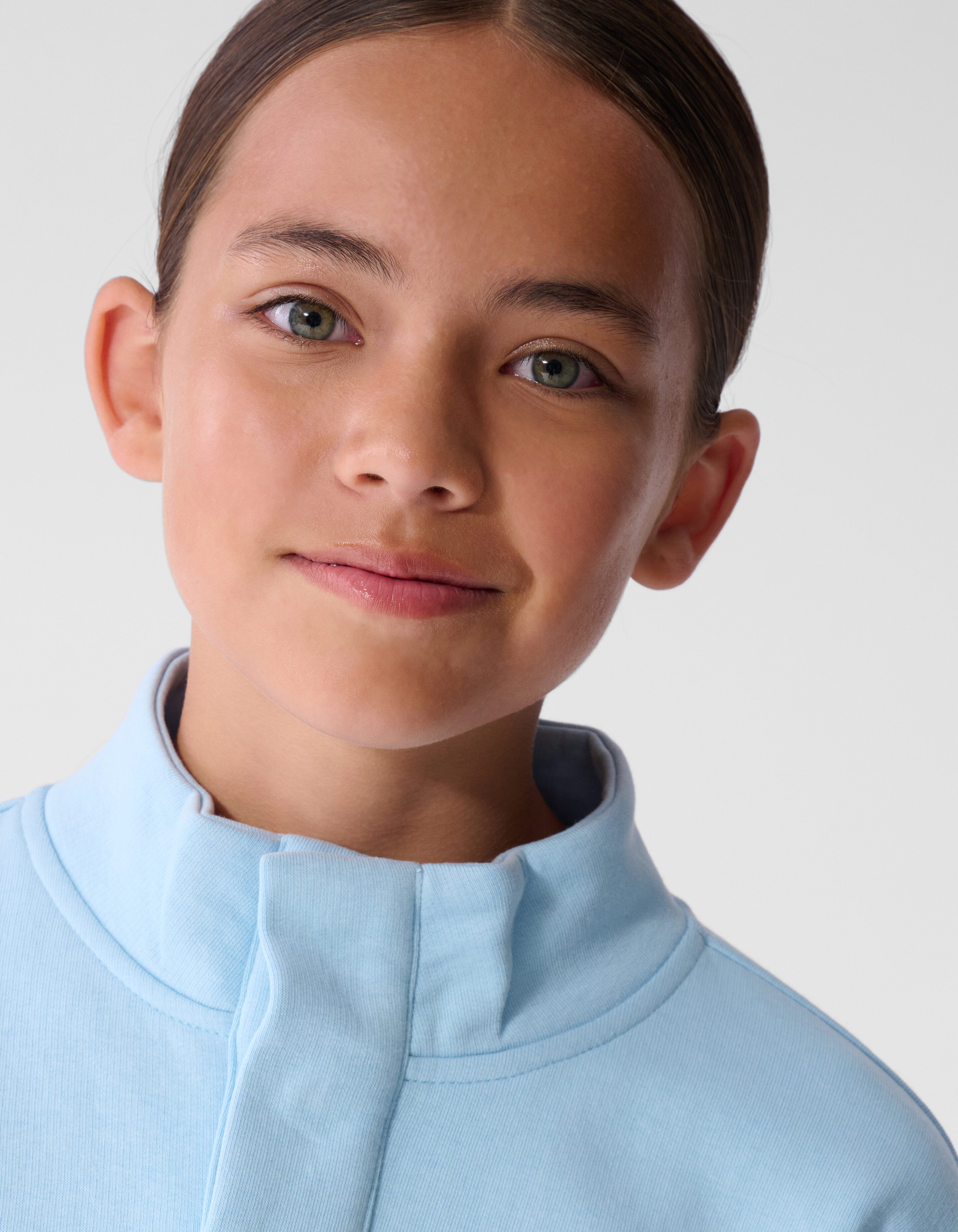 Funnel Neck Sweater Hellblau SHOEBY GIRLS