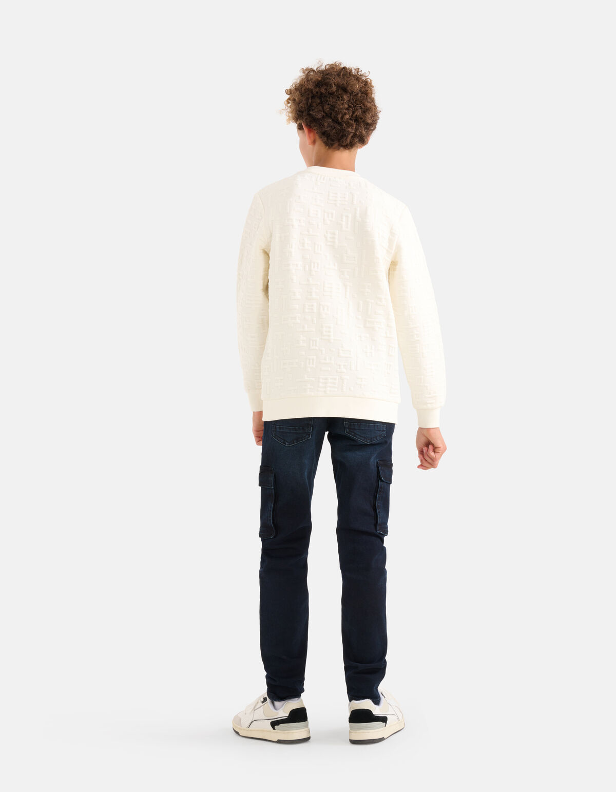 Strukturierter Pullover Off White SHOEBY BOYS
