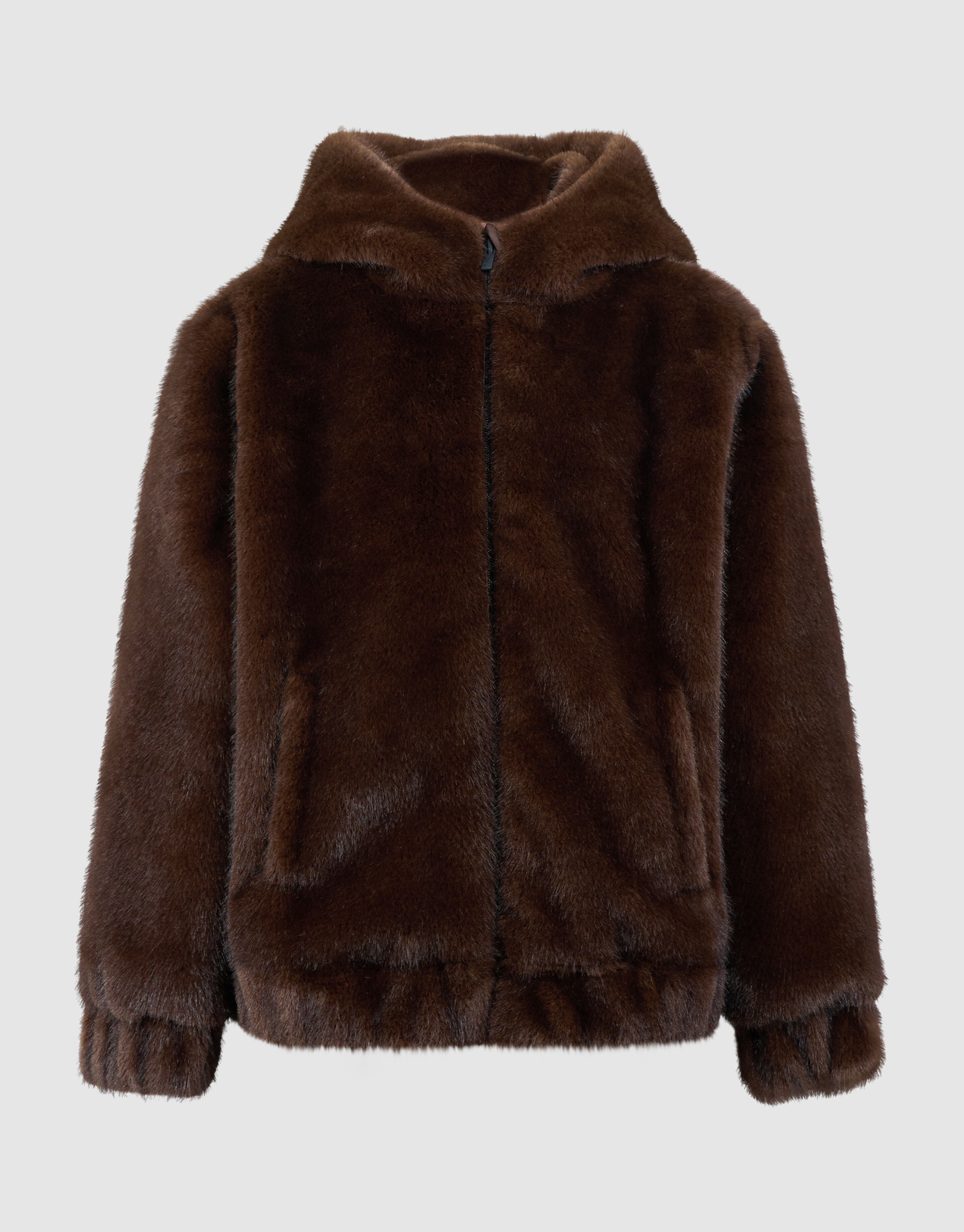 Kunstpelzjacke Dunkelbraun SHOEBY GIRLS