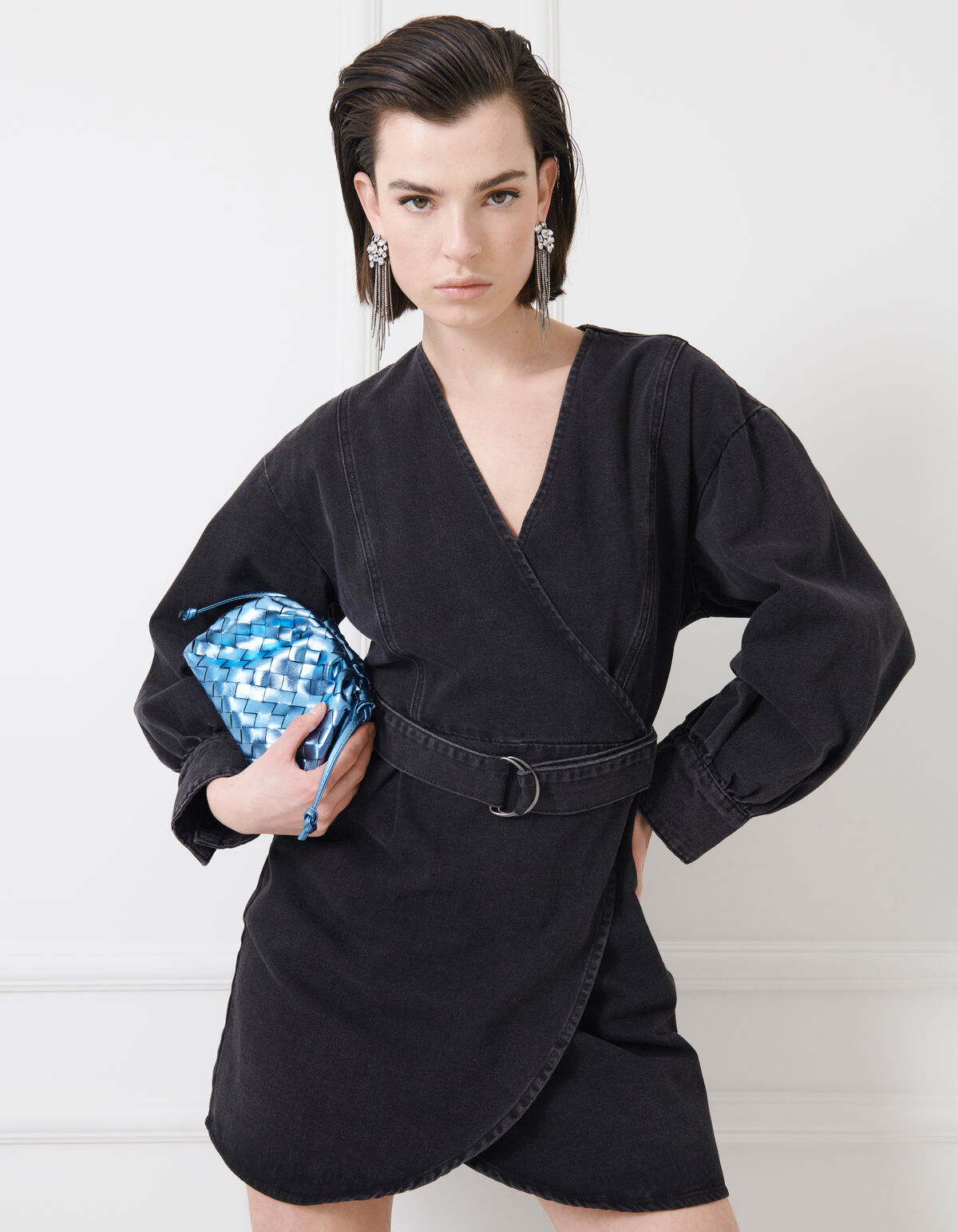 Metallic Clutch Blau SHOEBY ACCESSOIRES